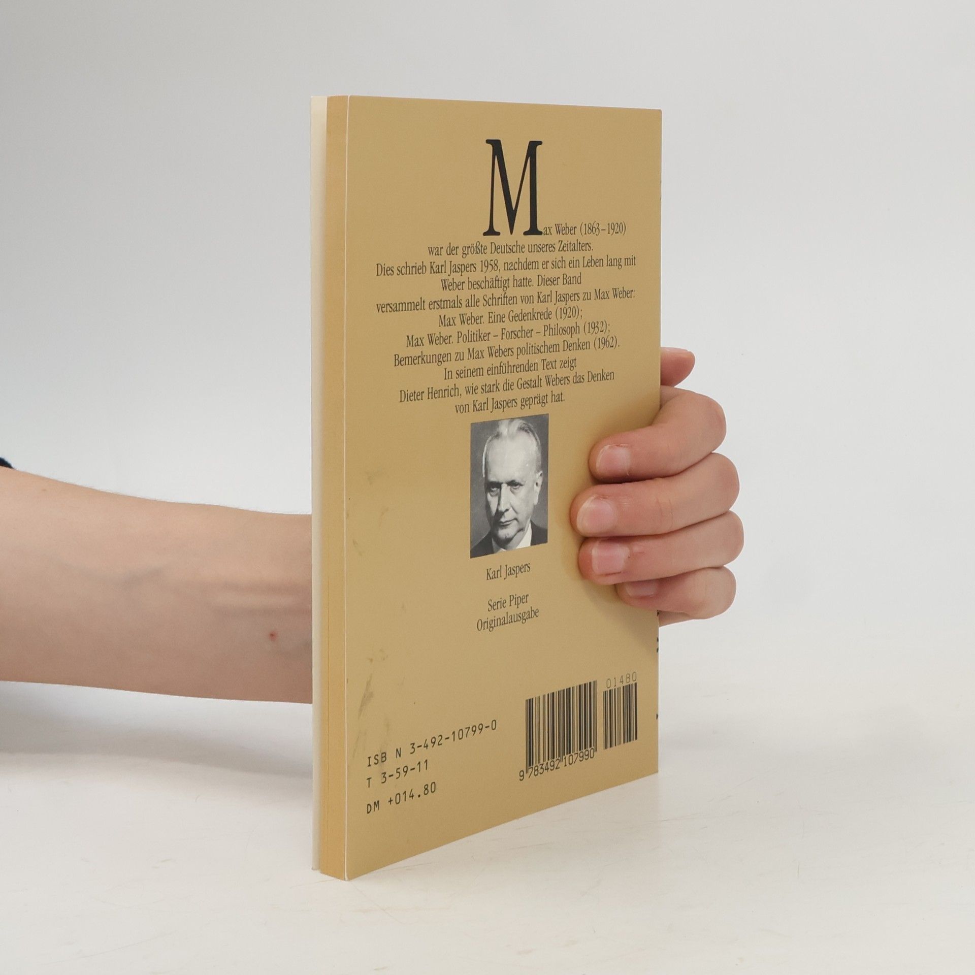 Karl Jaspers Max Weber