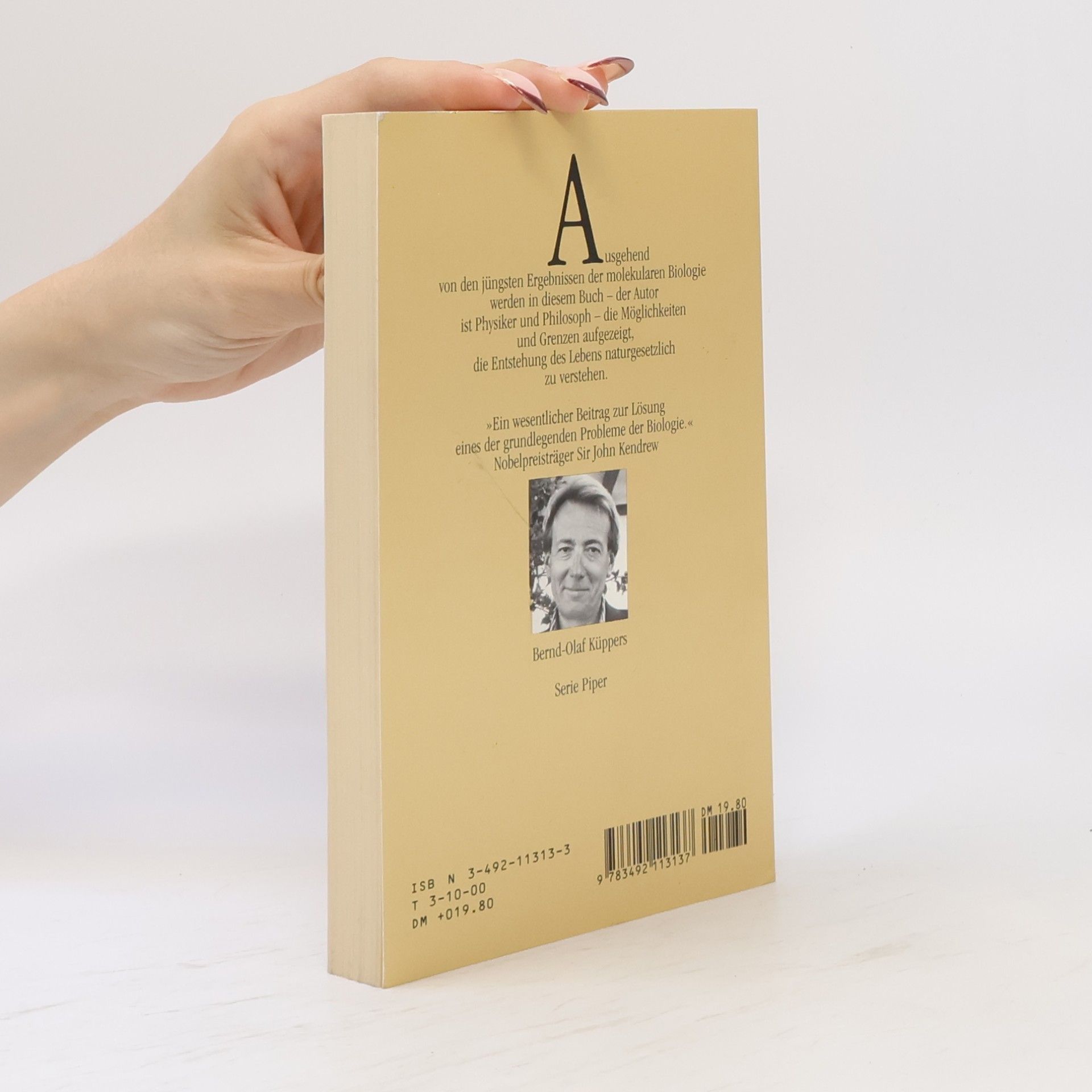 Bernd-Olaf Küppers Der Ursprung biologischer Information