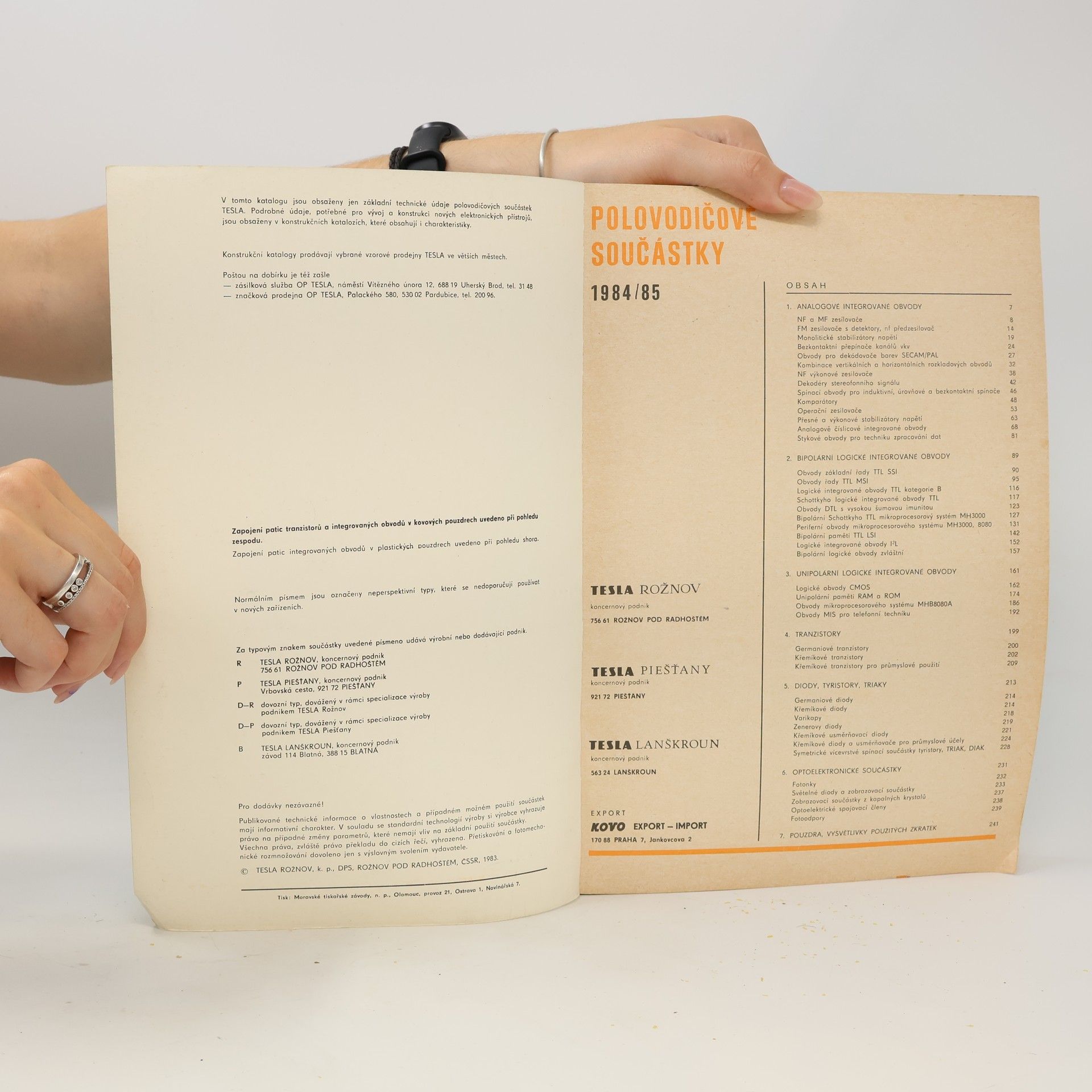 Autorenkollektiv Polovodičové součástky 1984/85