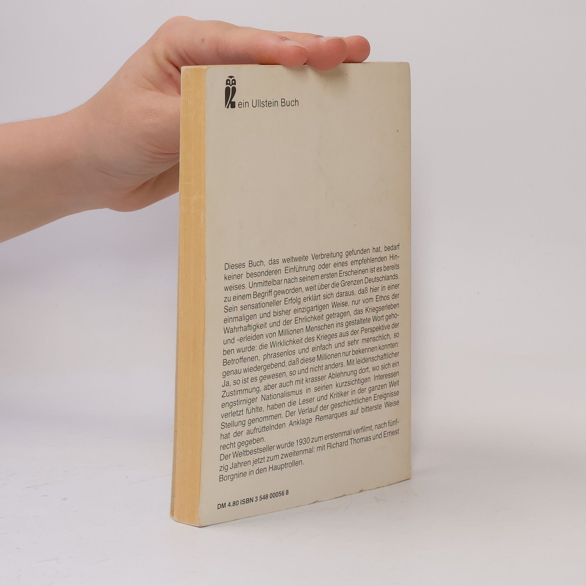 Erich Maria Remarque Im Westen nichts Neues