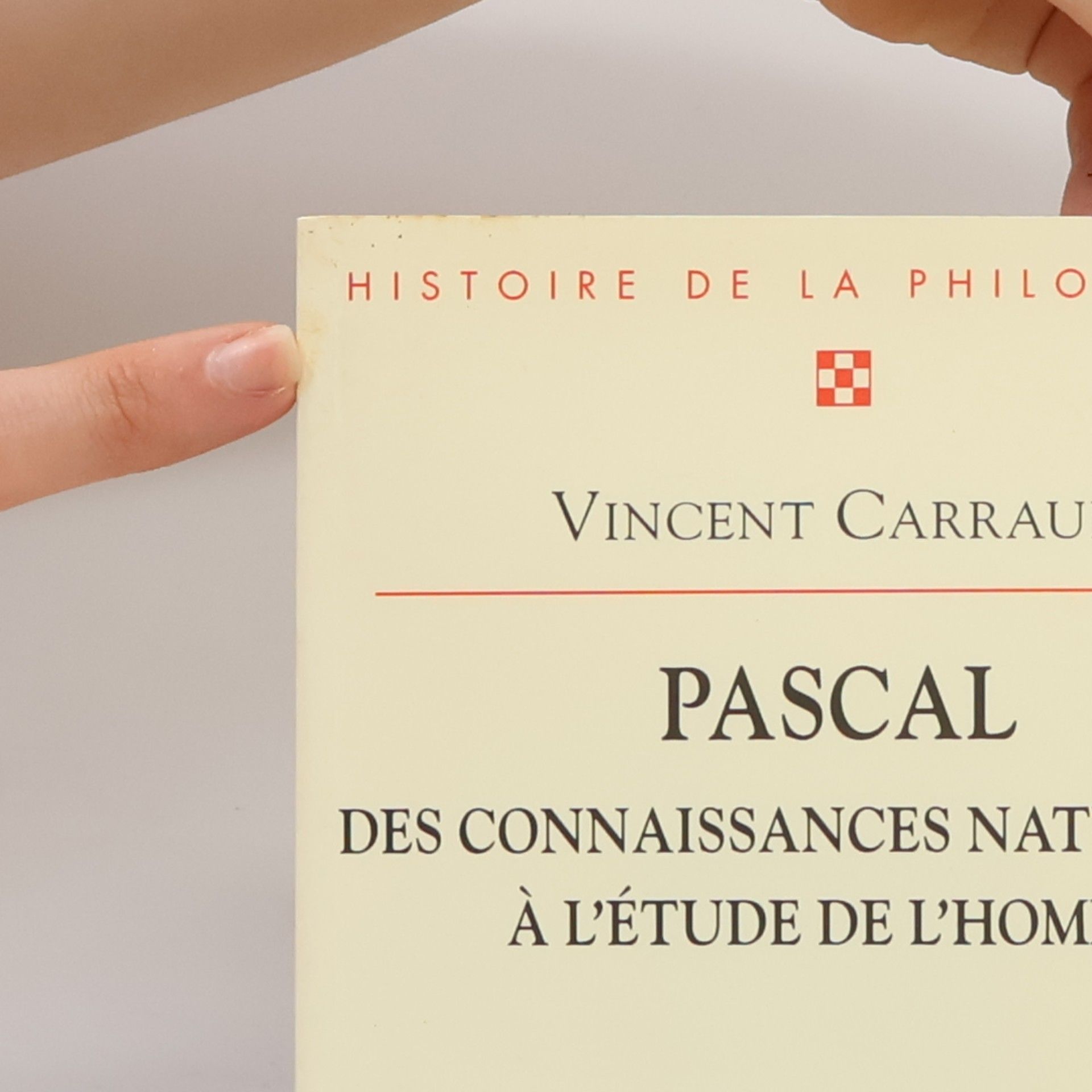 Vincent Carraud Bibliothèque d'histoire de la philosophie: Pascal