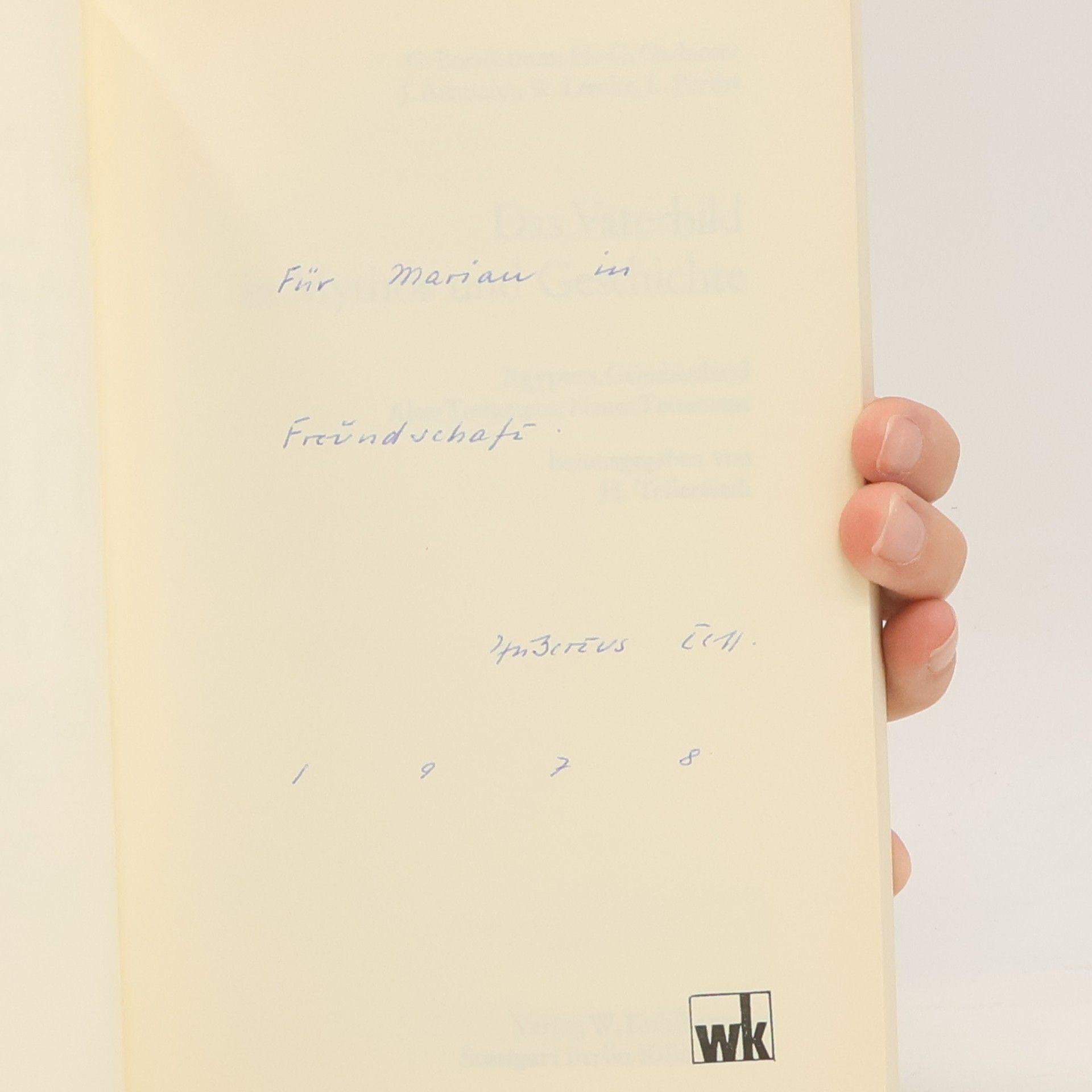 Günther Bornkamm Das Vaterbild in Mythos und Geschichte