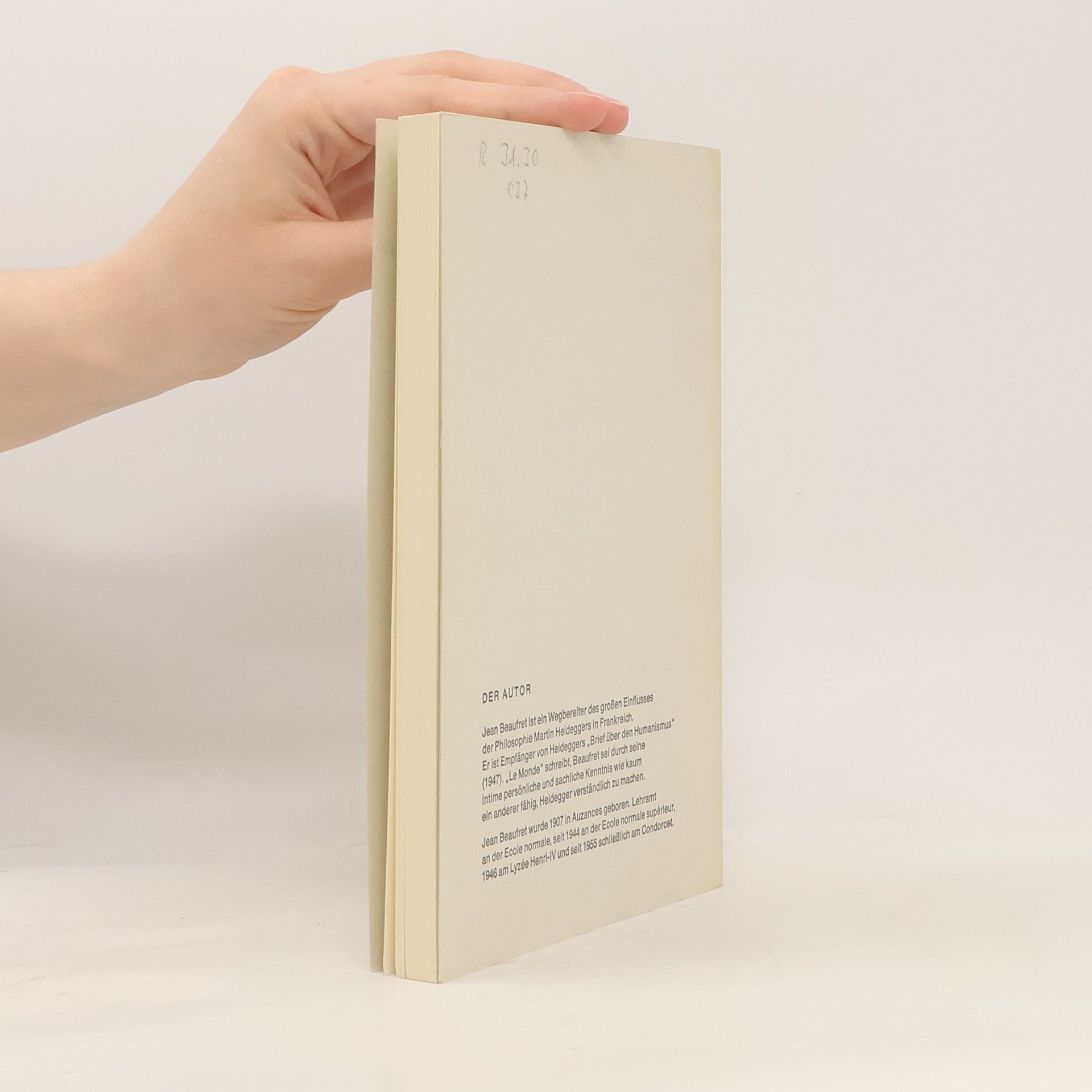 Jean Beaufret Wege zu Heidegger