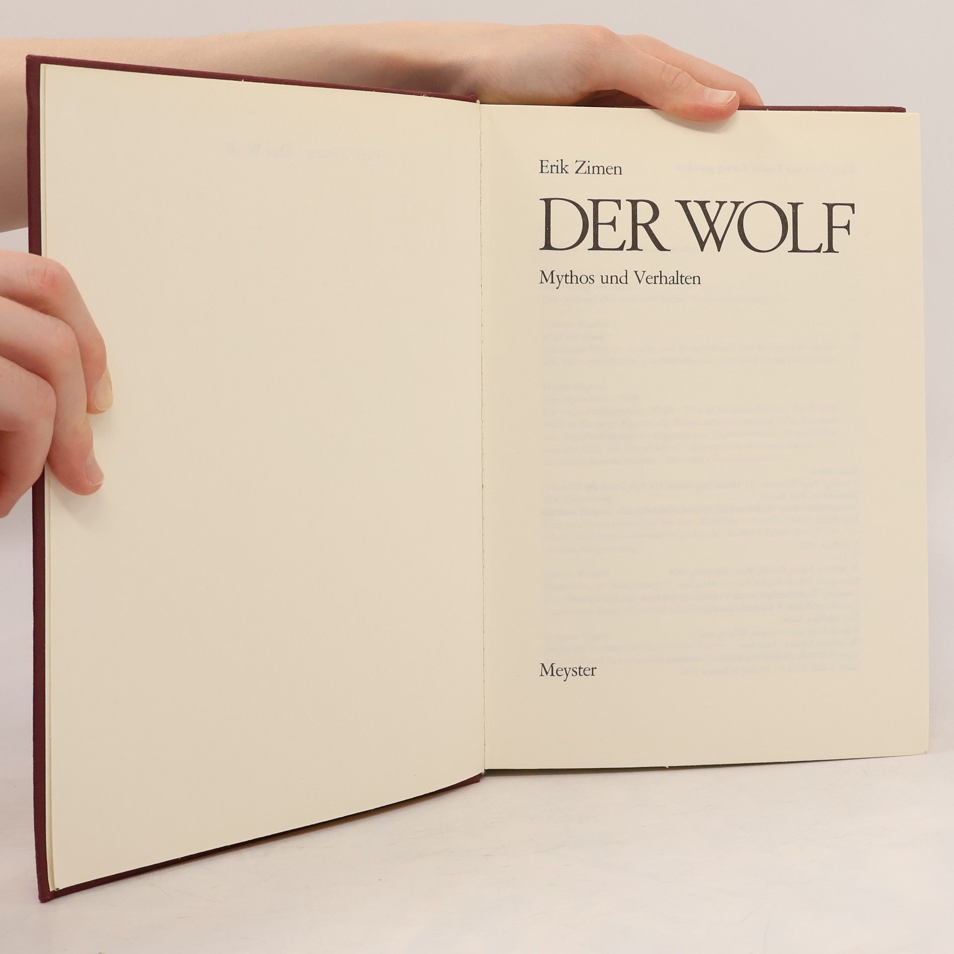 Erik Zimen Der Wolf