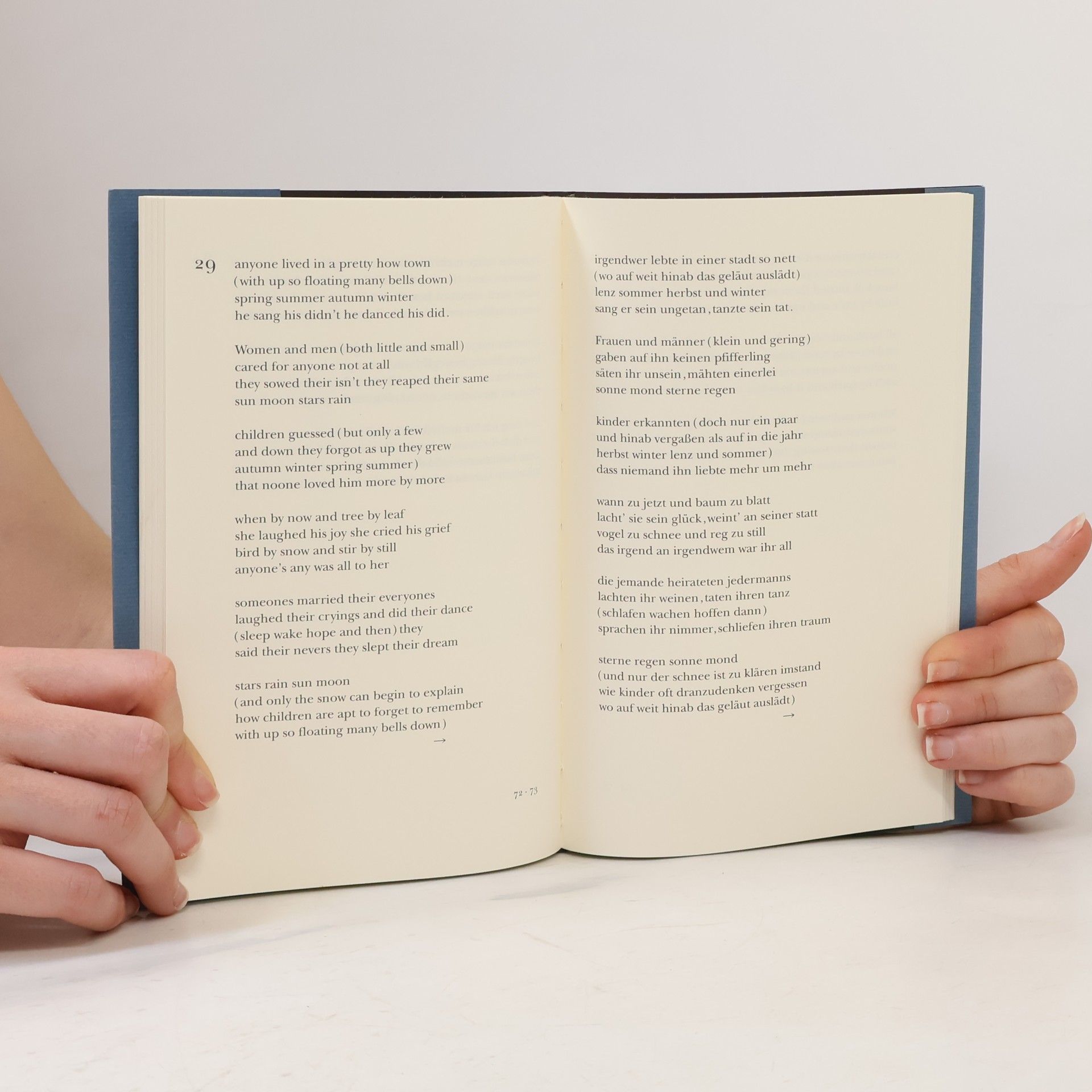 E. E. Cummings Poems. Gedichte.