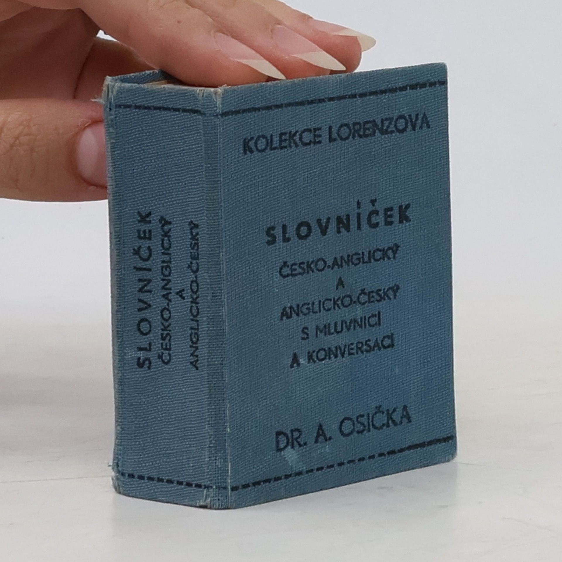 Antonín Osička Slovníček česko-anglický a anglicko-český s mluvnicí a konversací