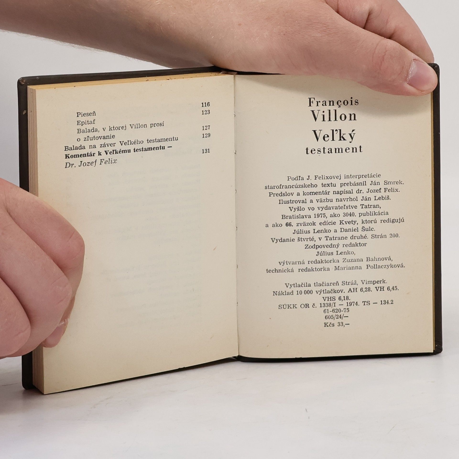 François Villon Veľký Testament