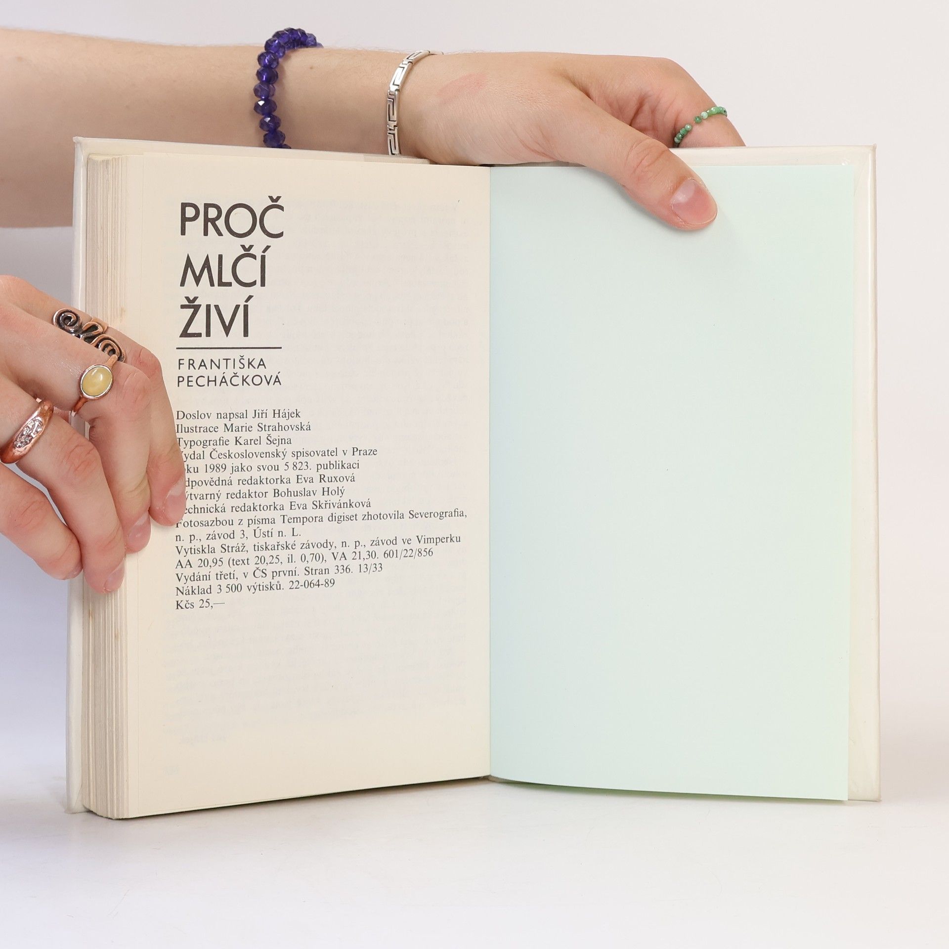 Františka Pecháčková Proč mlčí živí