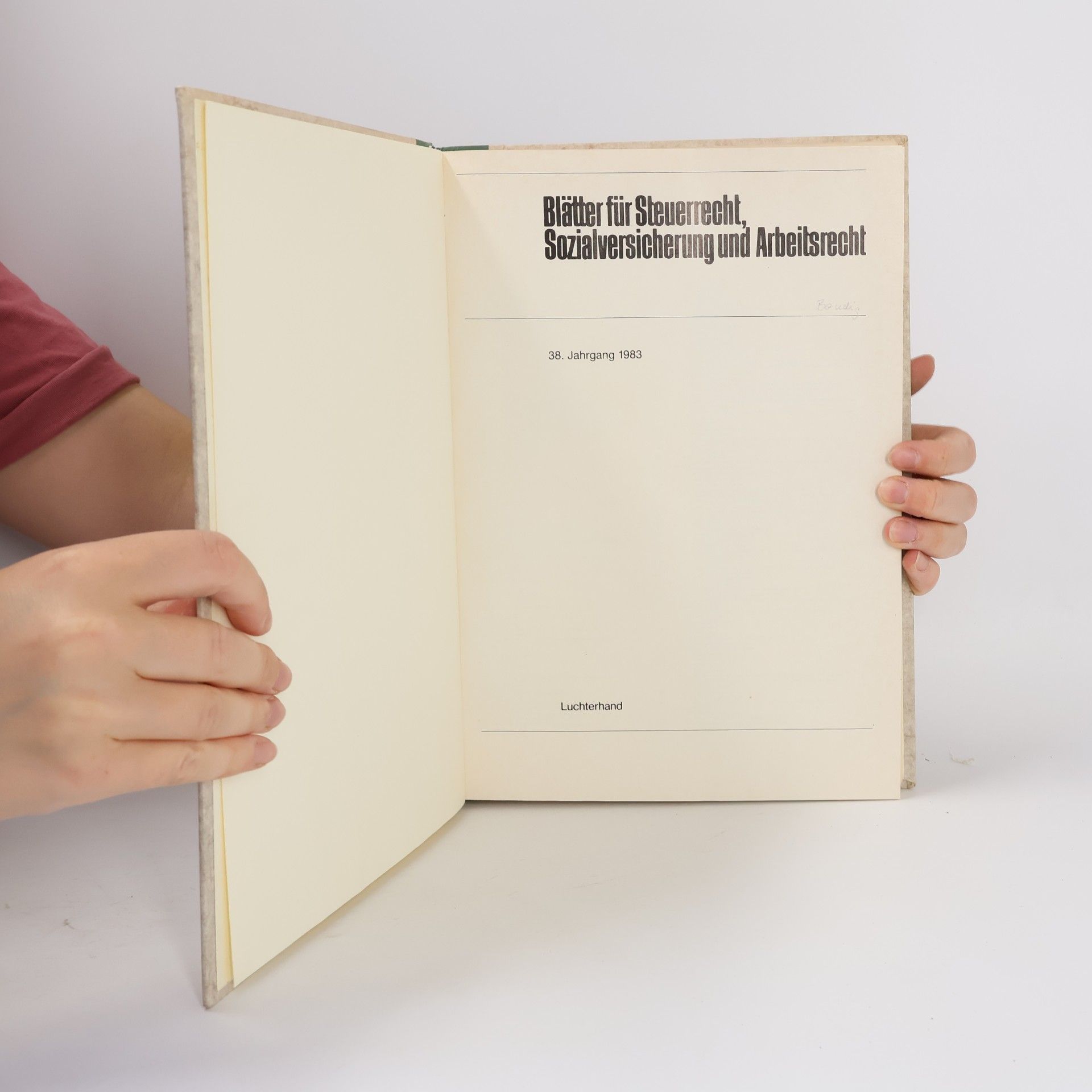Autorenkollektiv Blätter für Steuerrecht, Sozialversicherung und Arbeitsrecht
