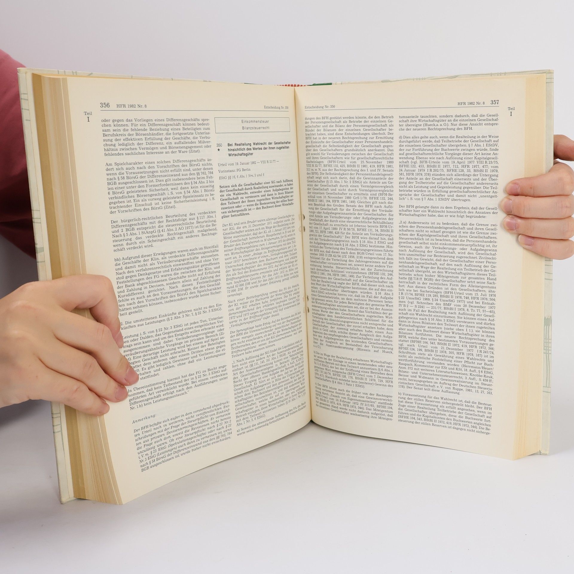 Various authors Höchstrichterliche Finanzrechtsprechung 1982