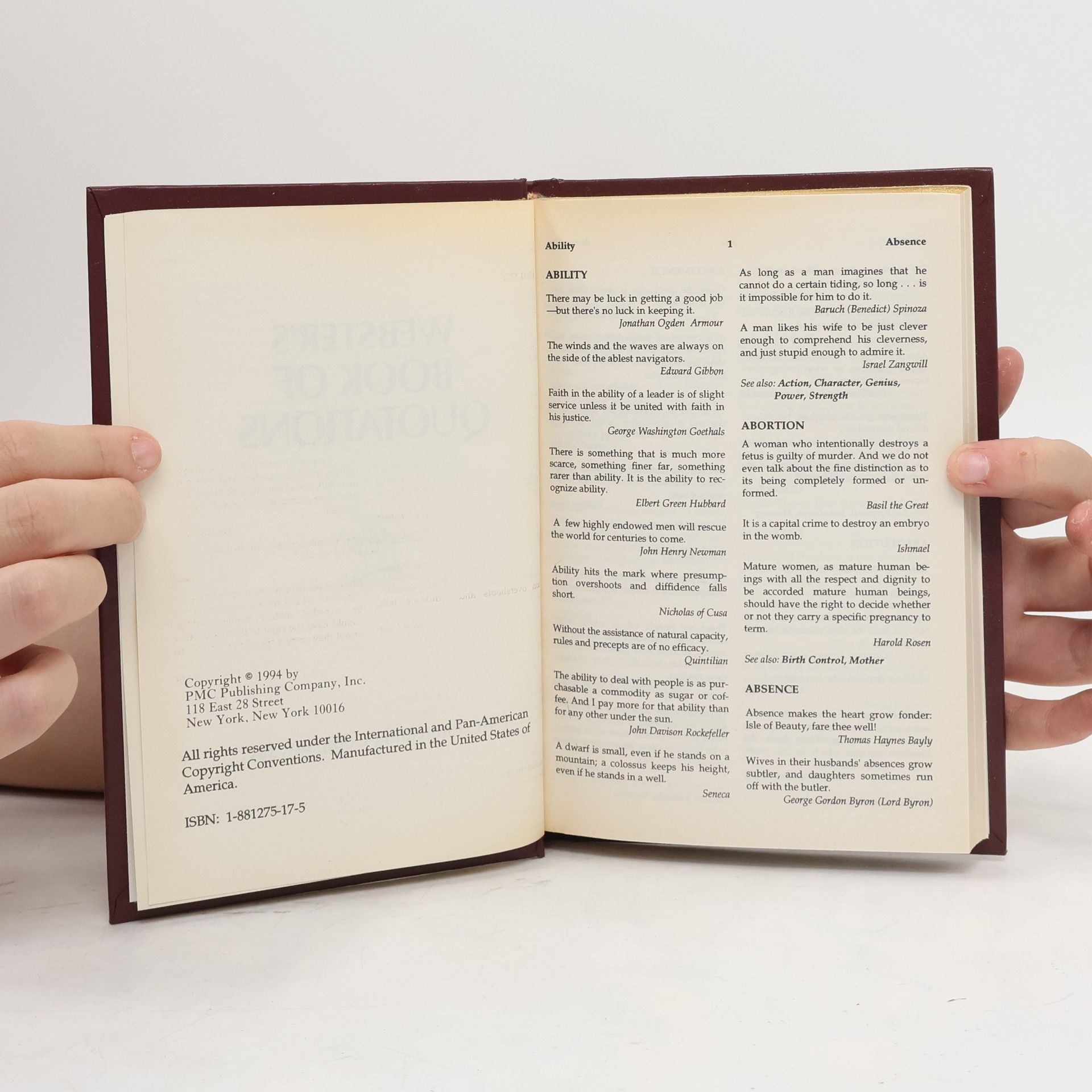 Webster's Book of Quotations