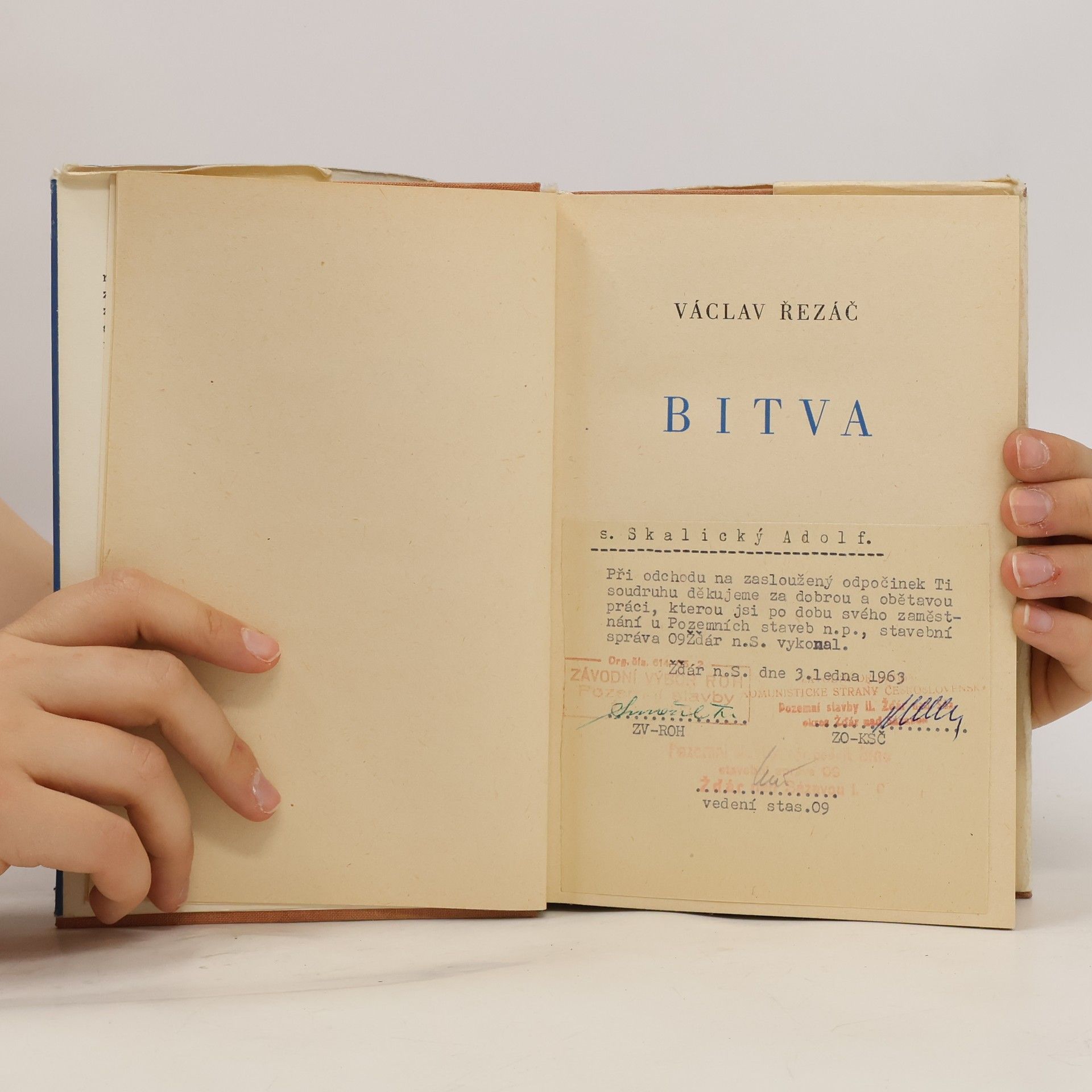 Václav Řezáč Bitva
