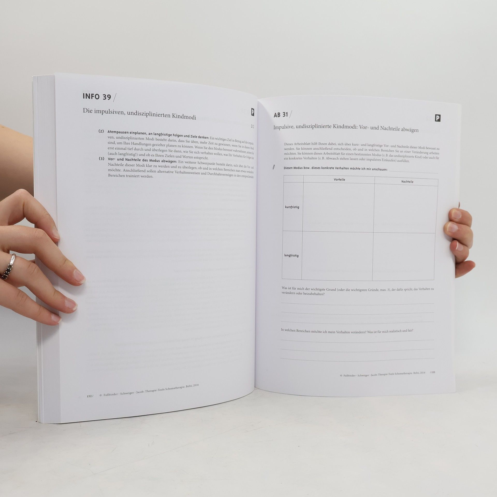 Eva Faßbinder Therapie-Tools Schematherapie