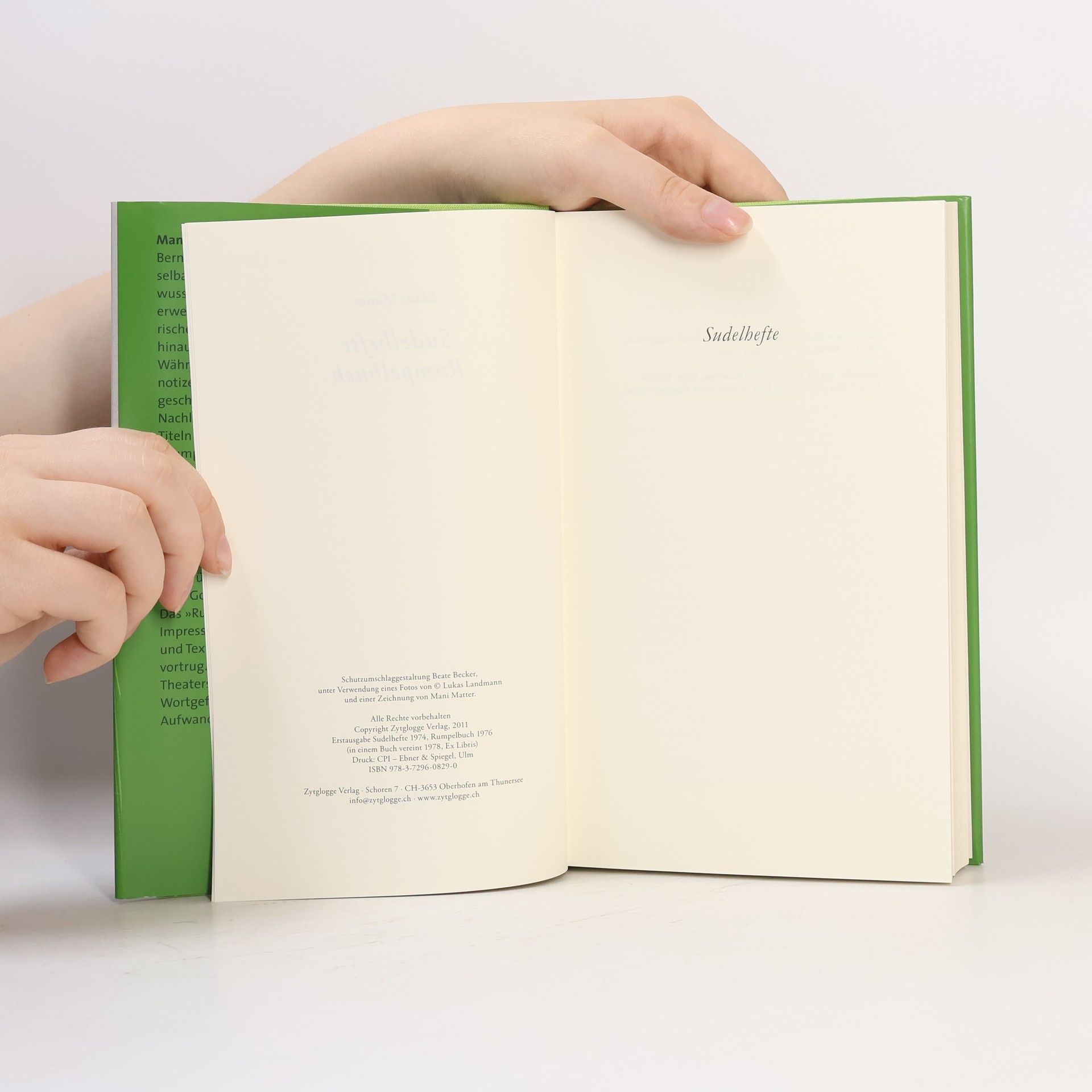 Mani Matter Sudelhefte; Rumpelbuch