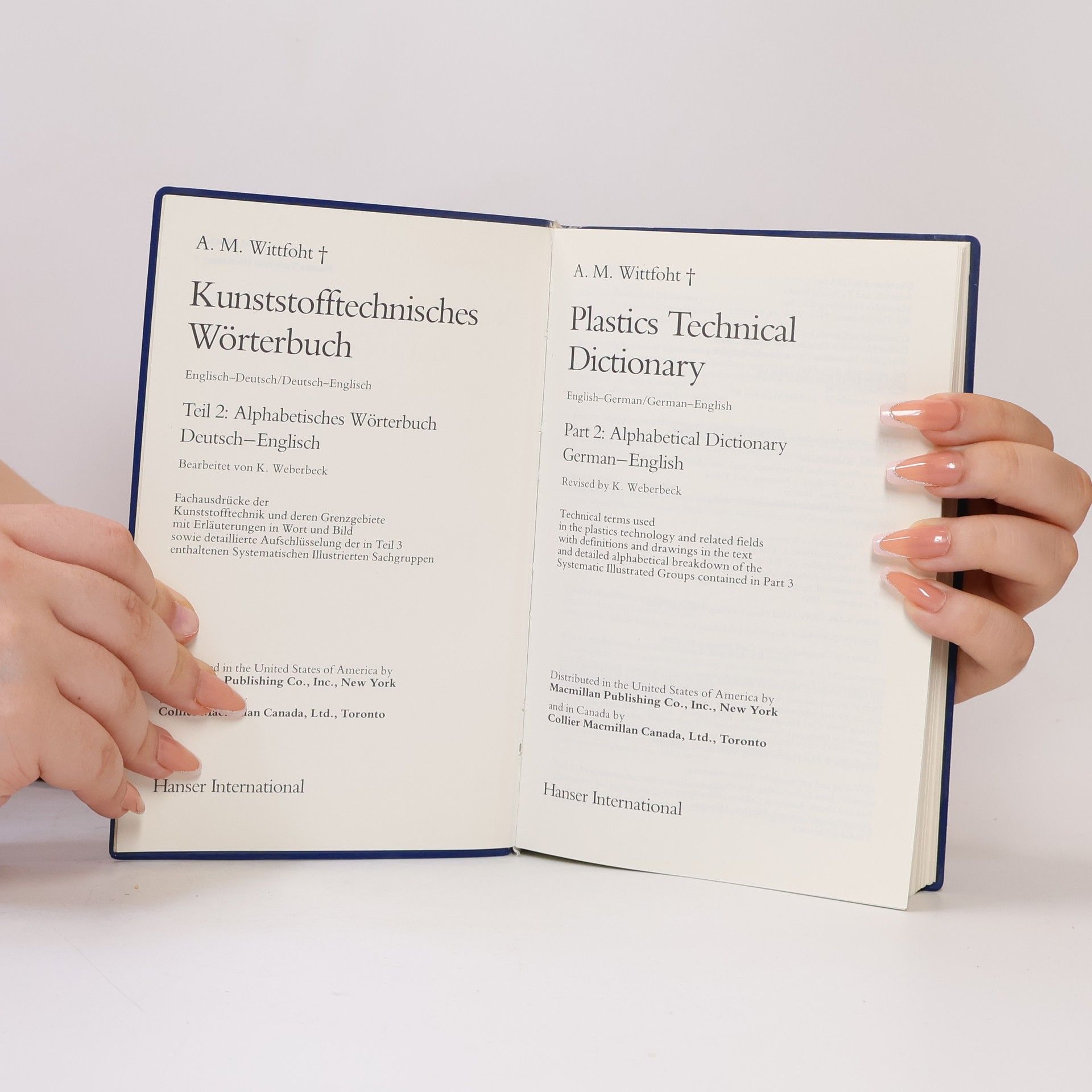 Annemarie Wittfoht Kunststofftechnisches Wörterbuch
