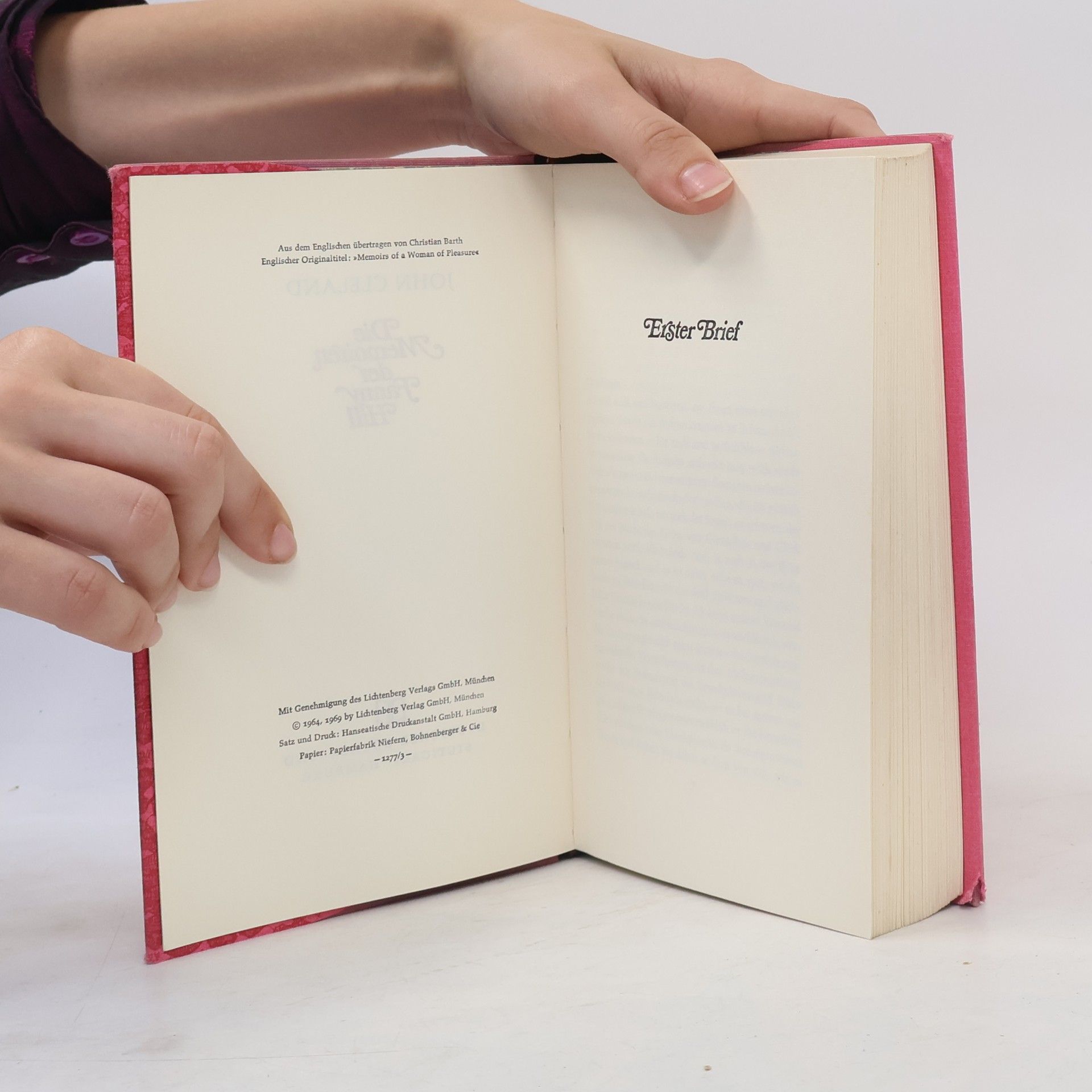 John Cleland Die Memorien der Fanny Hill