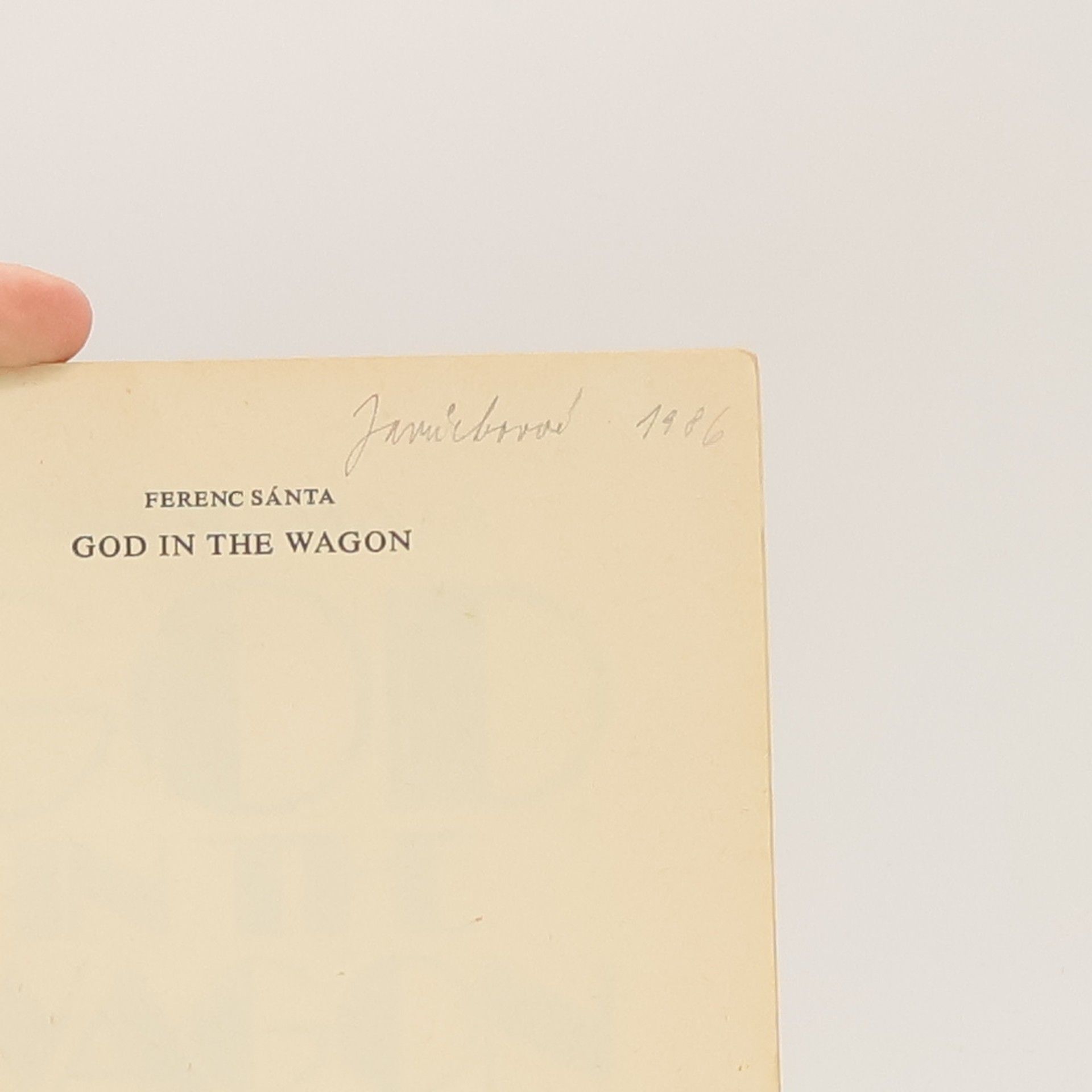 Ferenc Sánta God in the Wagon. Ten Short Stories