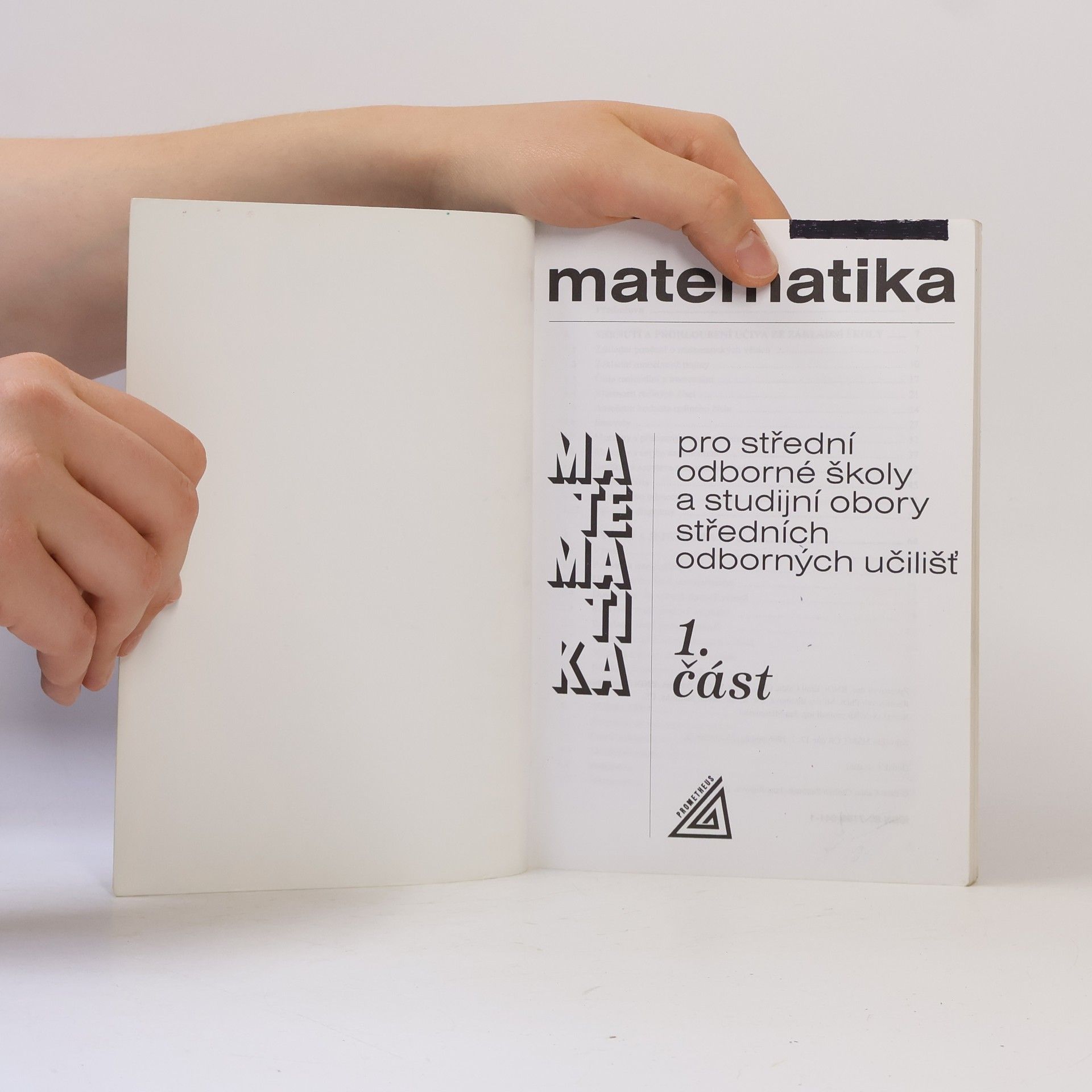 Emil Calda Matematika pro střední odborné školy a studijní obory středních odborných učilišť 1. část