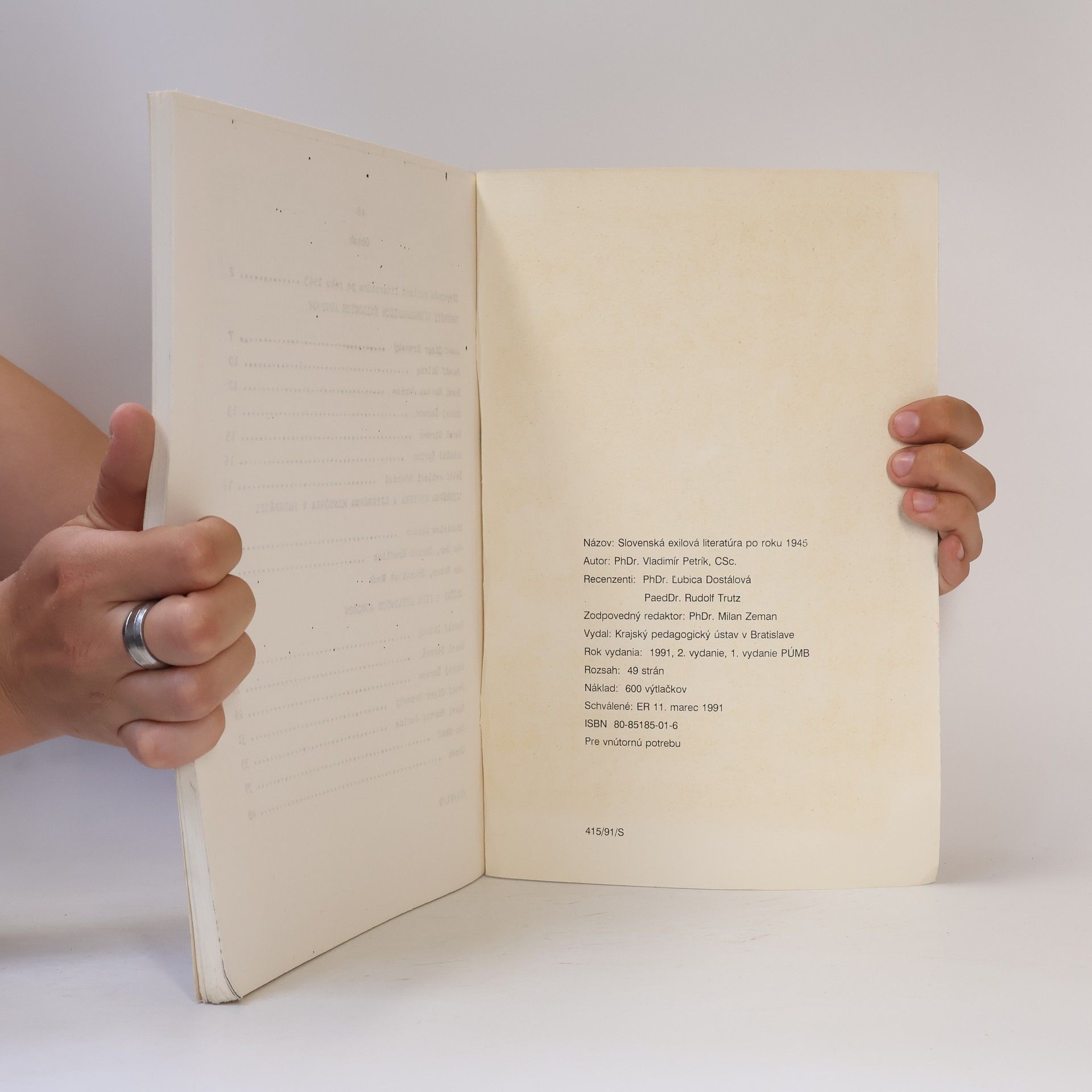 Vladimír Petrík Slovenská exilová literatúra po roku 1945