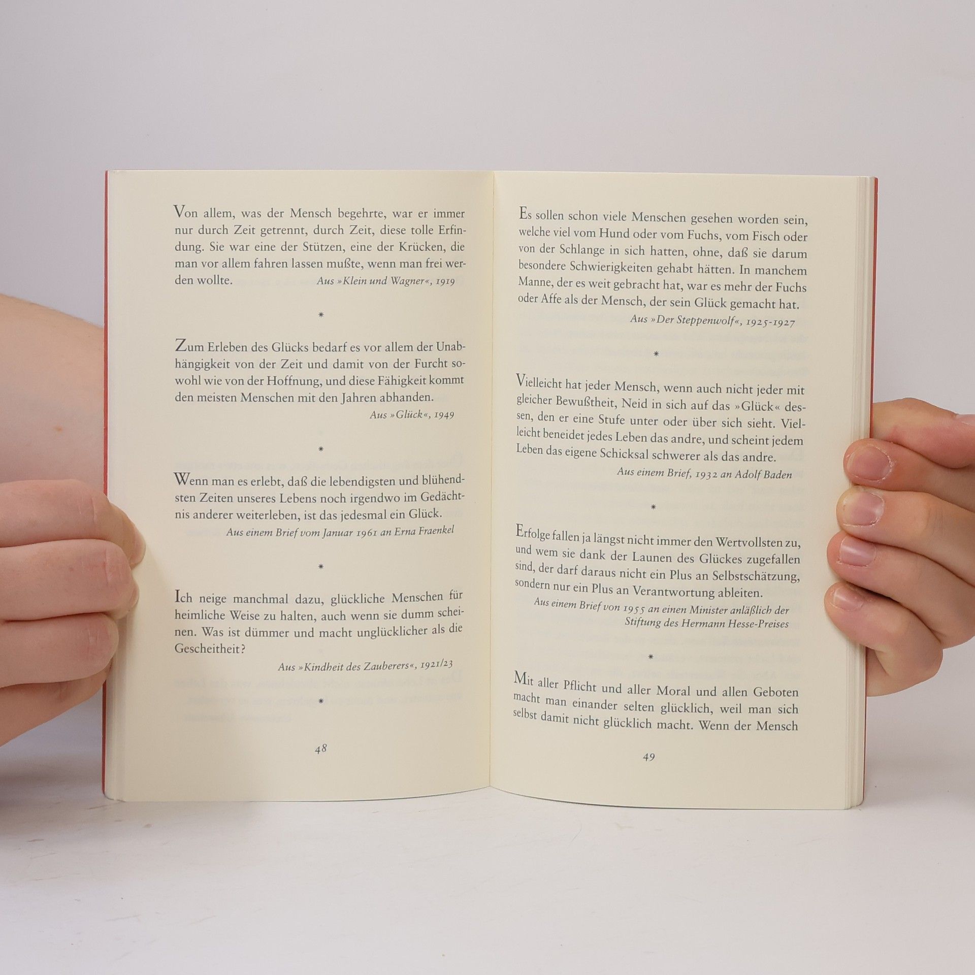 Hermann Hesse Lieben, das ist Glück