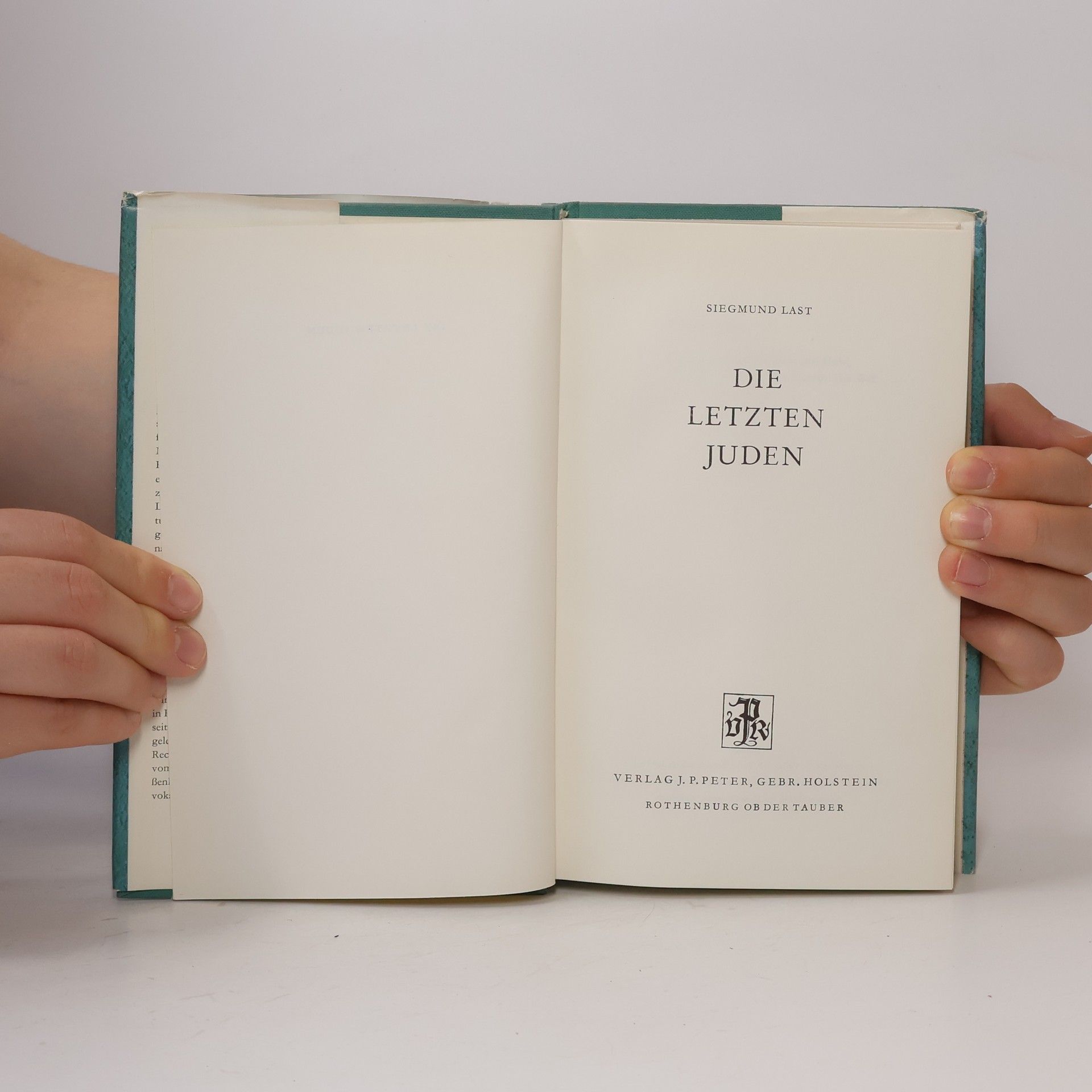 Siegmund Last Die letzten Juden