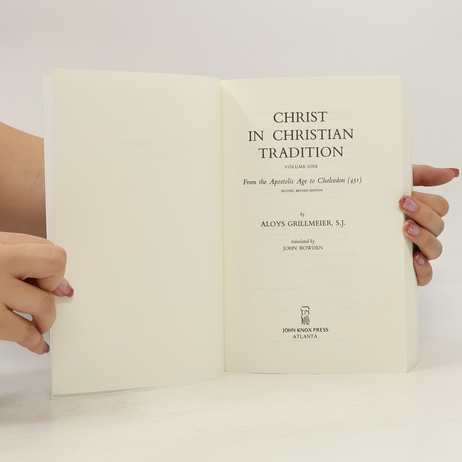 Alois Grillmeier Christ in Christian Tradition