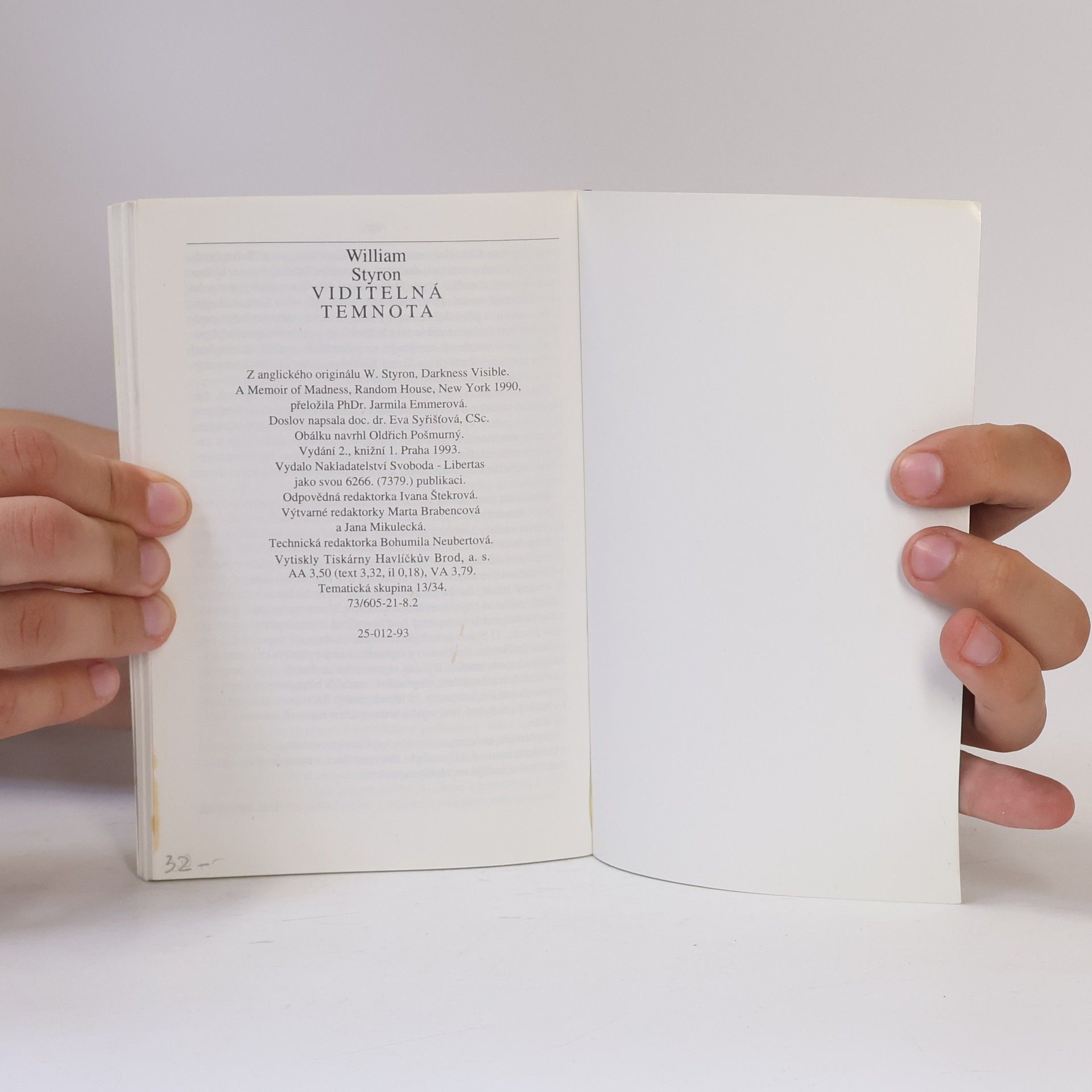 William Styron Viditelná temnota. Memoáry šílenství