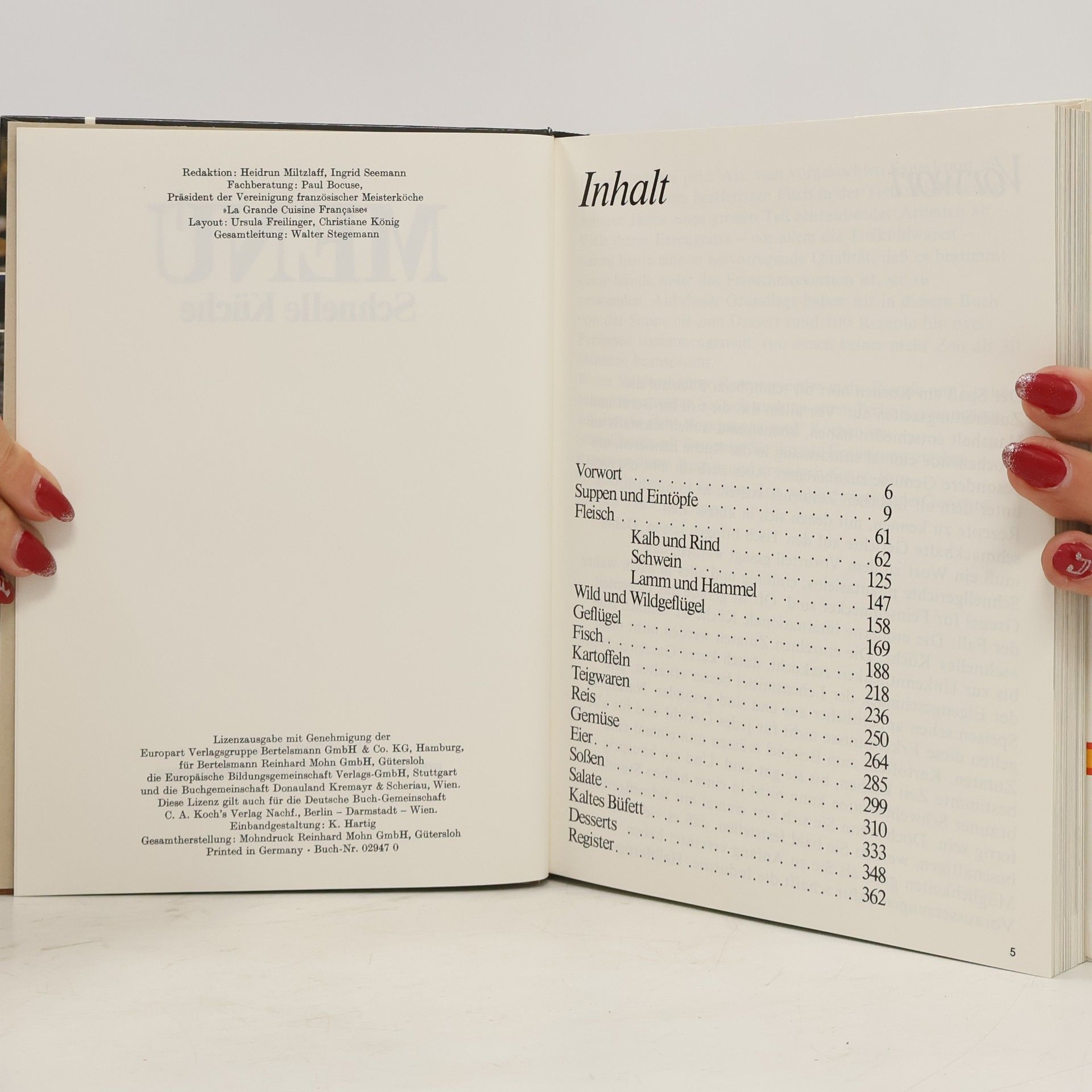 Ingrid Seemann Menu. Schnelle Küche