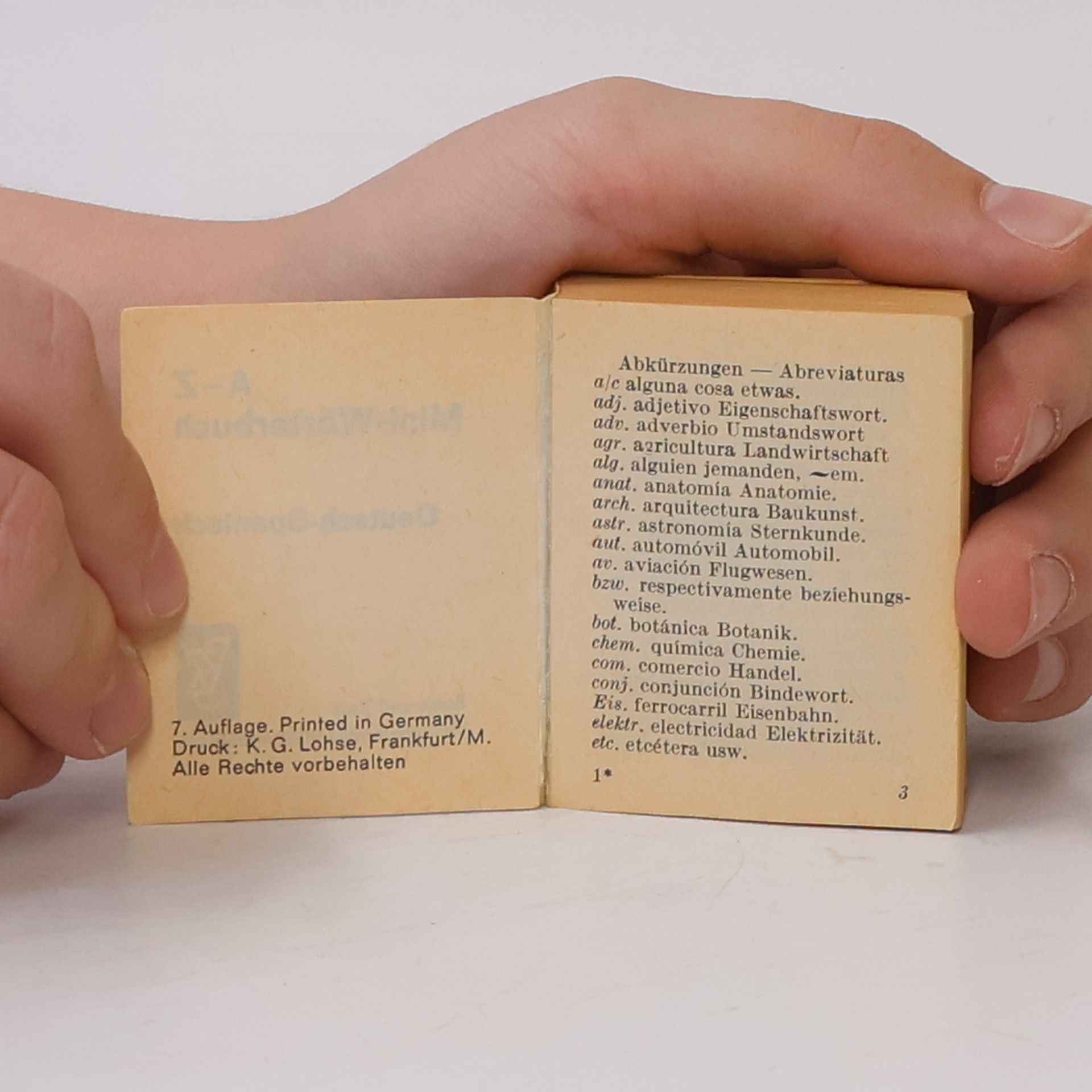 Collectif d'auteurs Mini-Wörterbuch: Deutsch-Spanisch A-Z