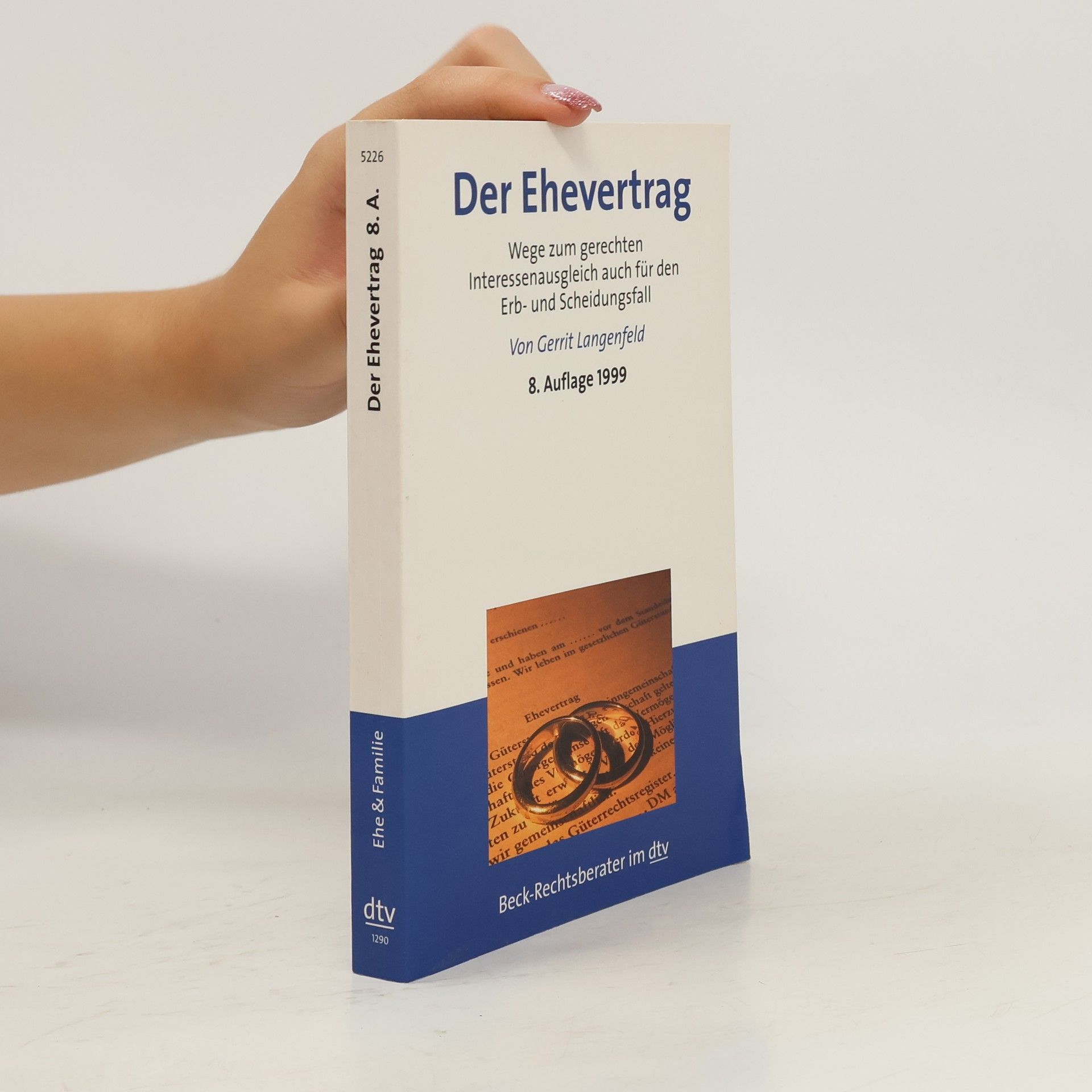 Gerrit Langenfeld Der Ehevertrag