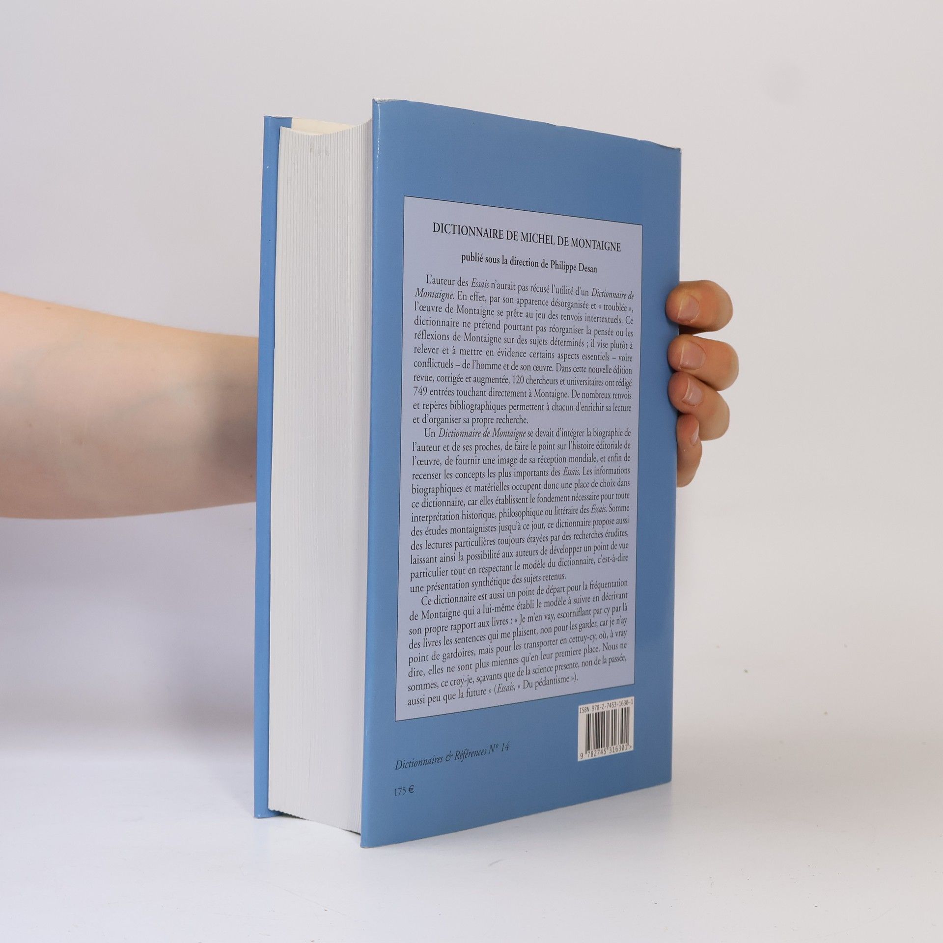 Philippe Desan Dictionnaire de Michel de Montaigne
