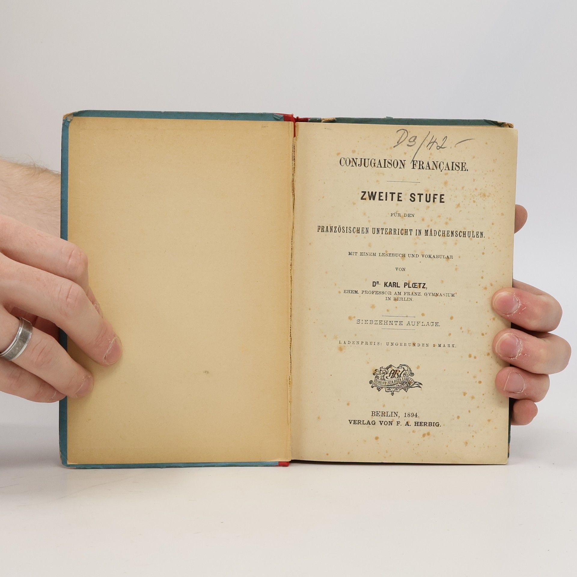 Gustav Ploetz Conjugaison française Conjugaison française