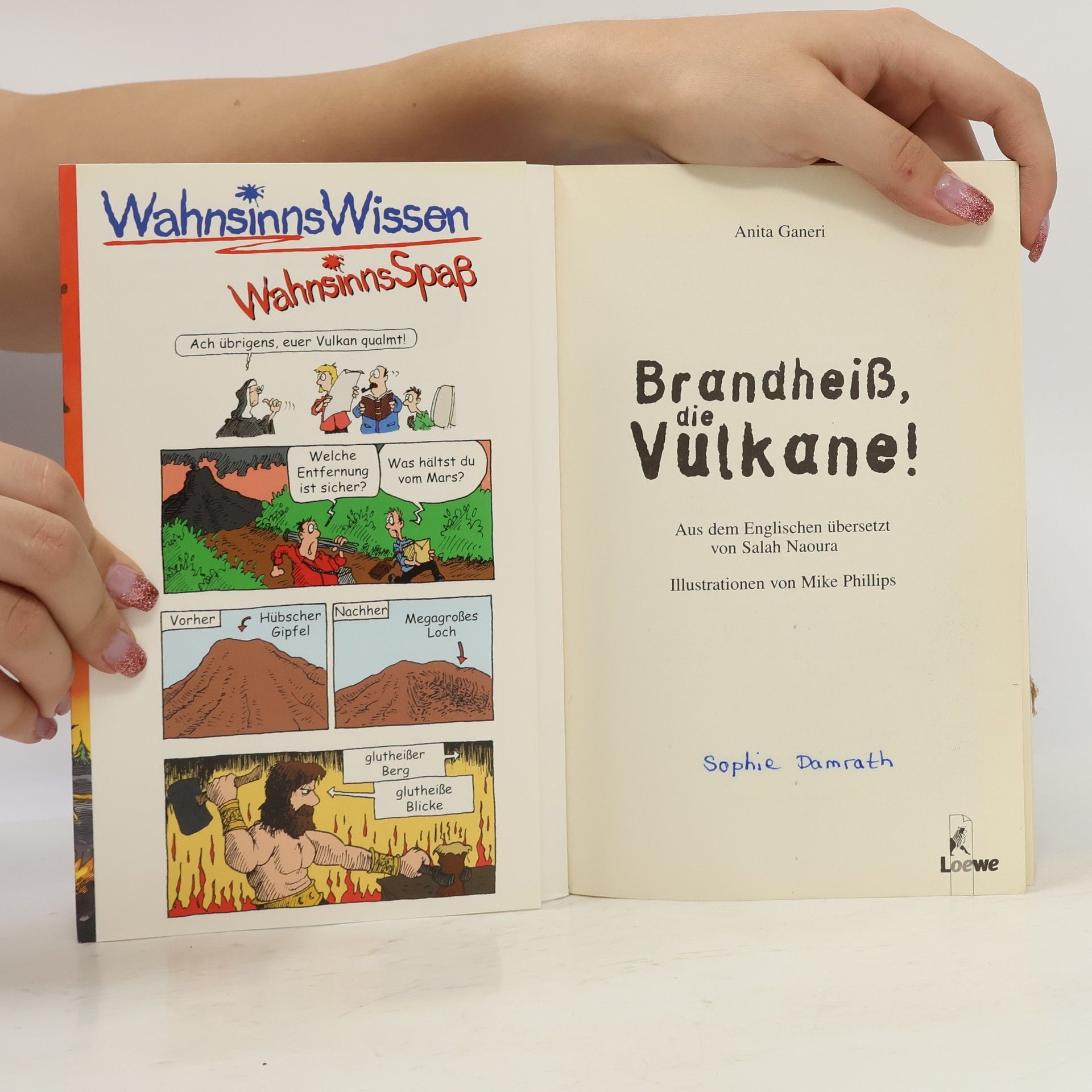 Anita Ganeri Brandheiß, die Vulkane!