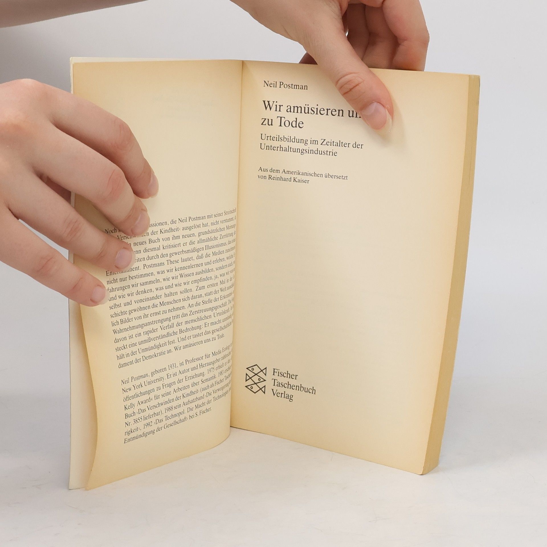 Neil Postman Wir amüsieren uns zu Tode