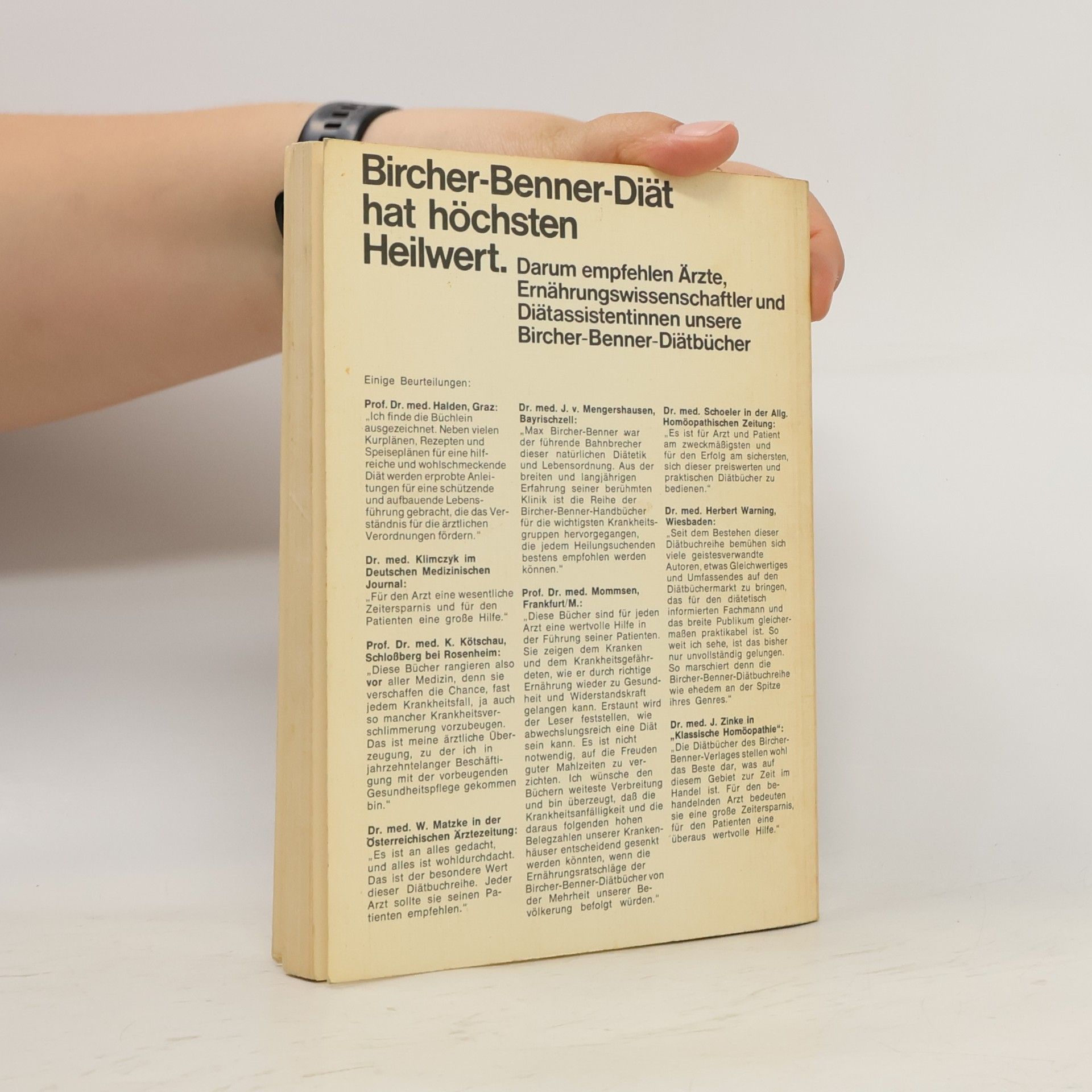 Various authors Bircher-Benner-Handbuch 5. Schlank, schön, gesund