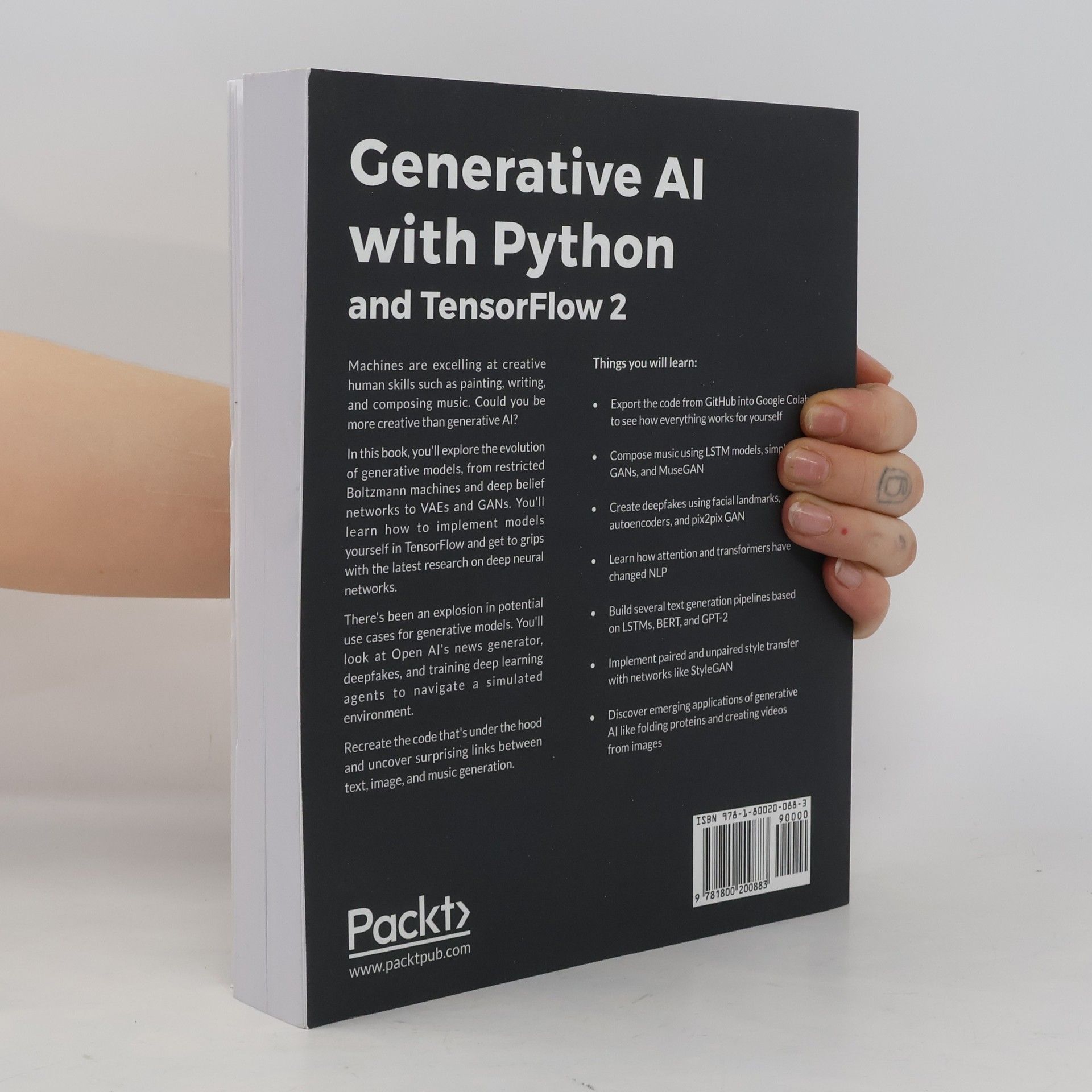 Joseph Babcock Generative AI with Python and TensorFlow 2