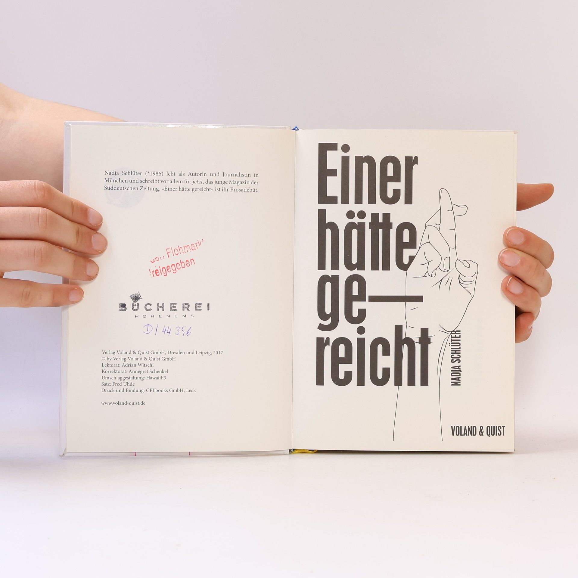 Nadja Schlüter Einer hätte gereicht