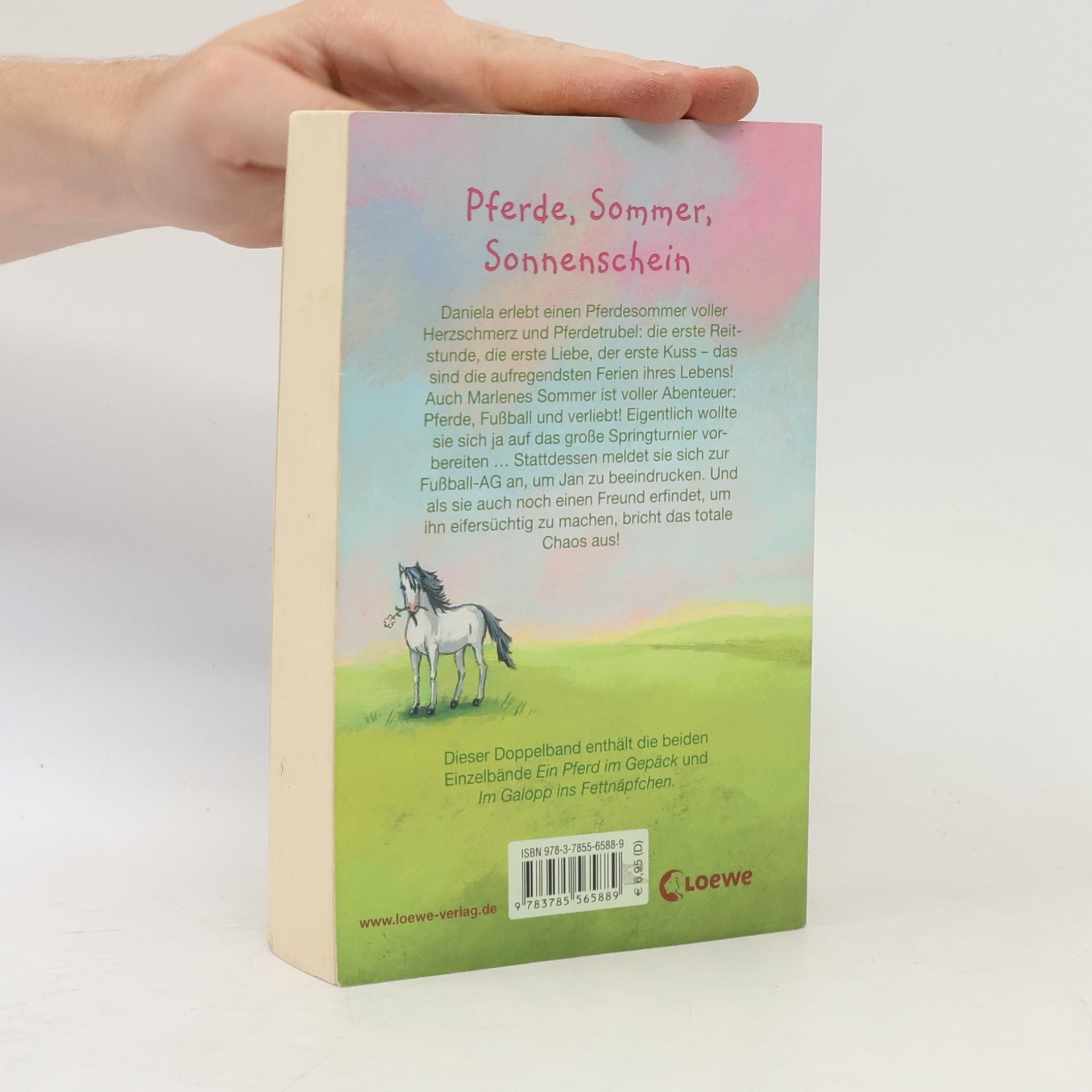 Kathrin Schrocke Pferde, Sommer, Sonnenschein. Ein Pferd im Gepäck; Im Galopp ins Fettnäpfchen. Doppelband