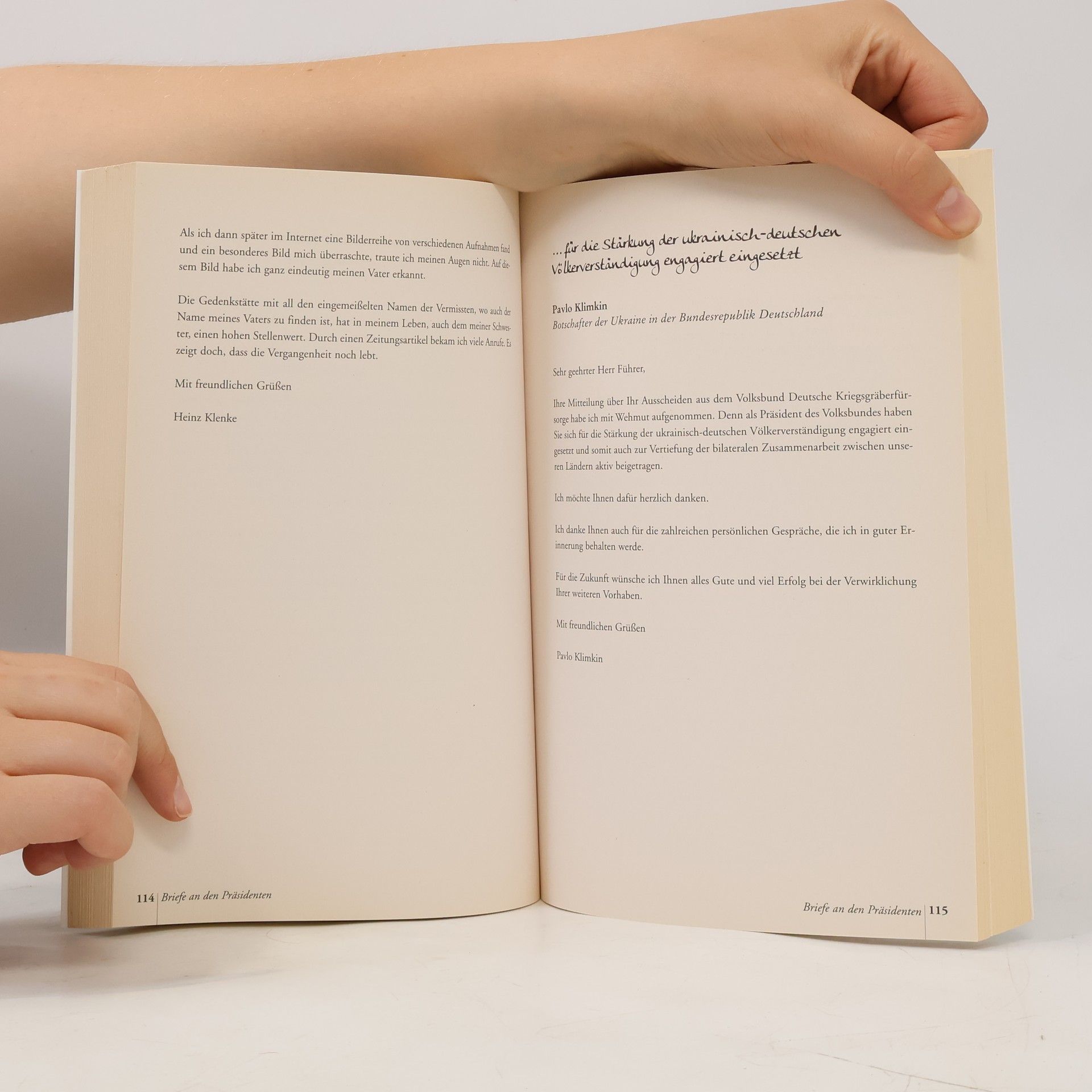 Autorenkollektiv Briefe an den Präsidenten