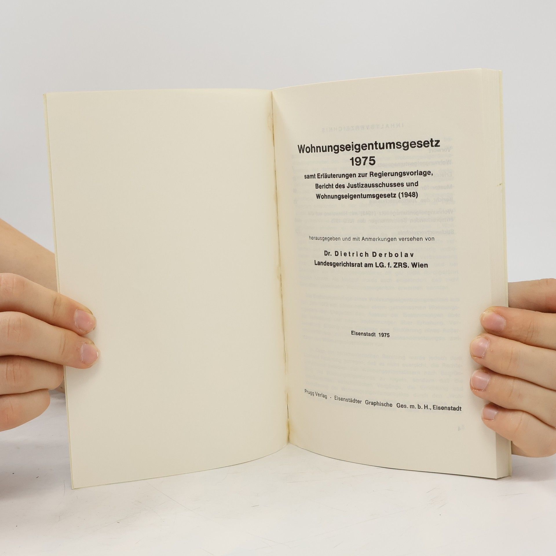 Autorenkollektiv Wohnungseigentumsgesetz 1975
