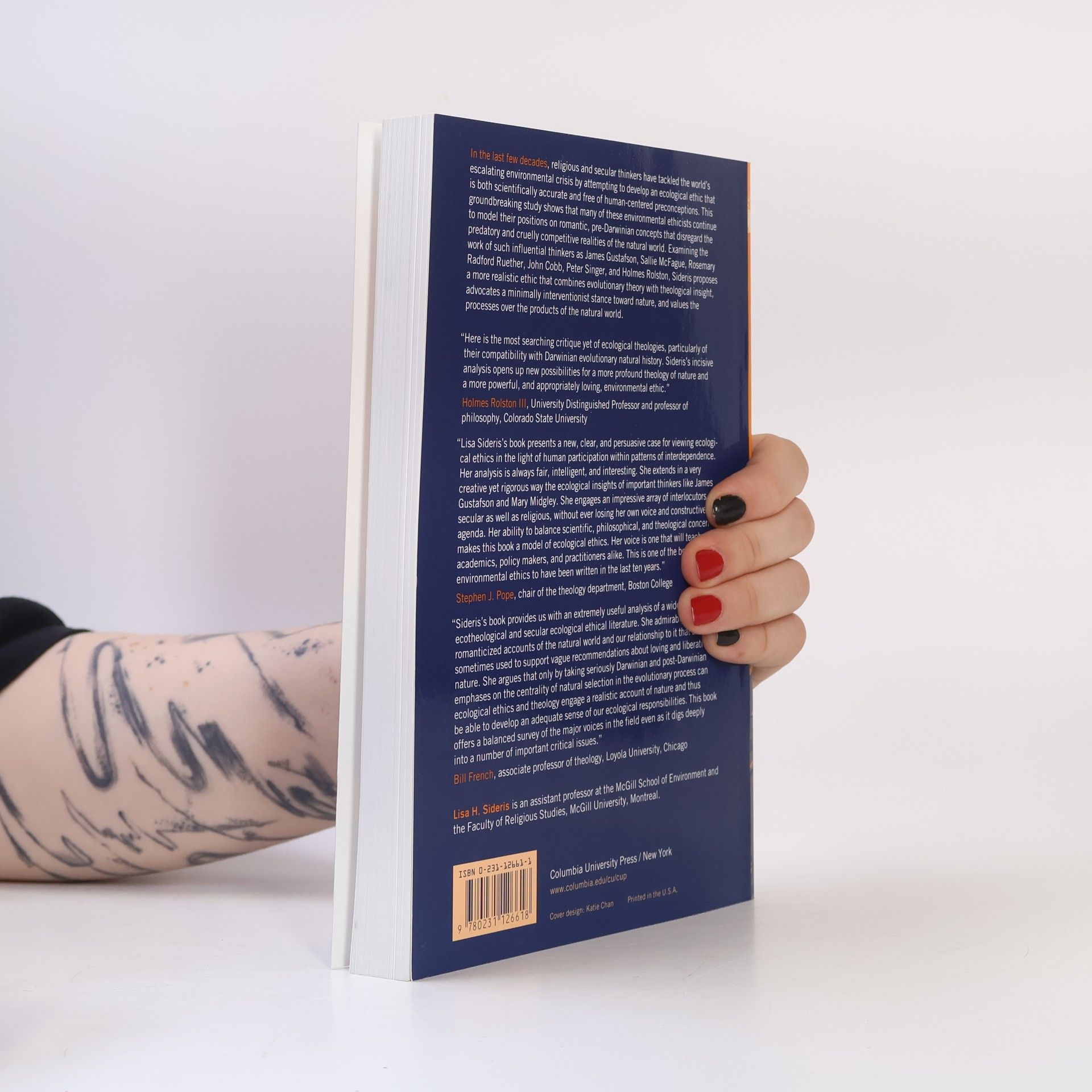 Lisa H. Sideris Environmental Ethics, Ecological Theology and Natural Selection