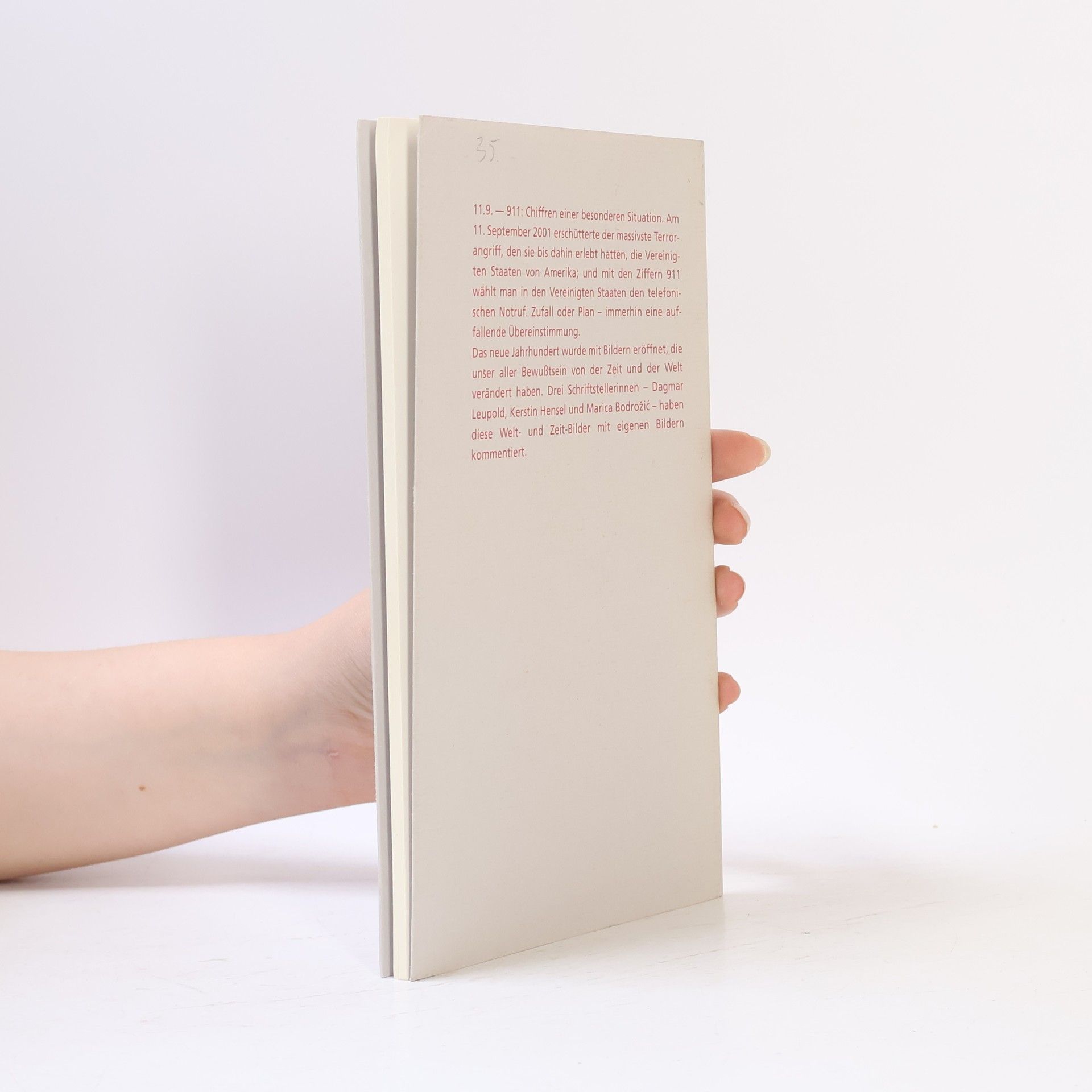Dagmar Leupold 11. 9. (September) - 911. Bilder des neuen Jahrhunderts