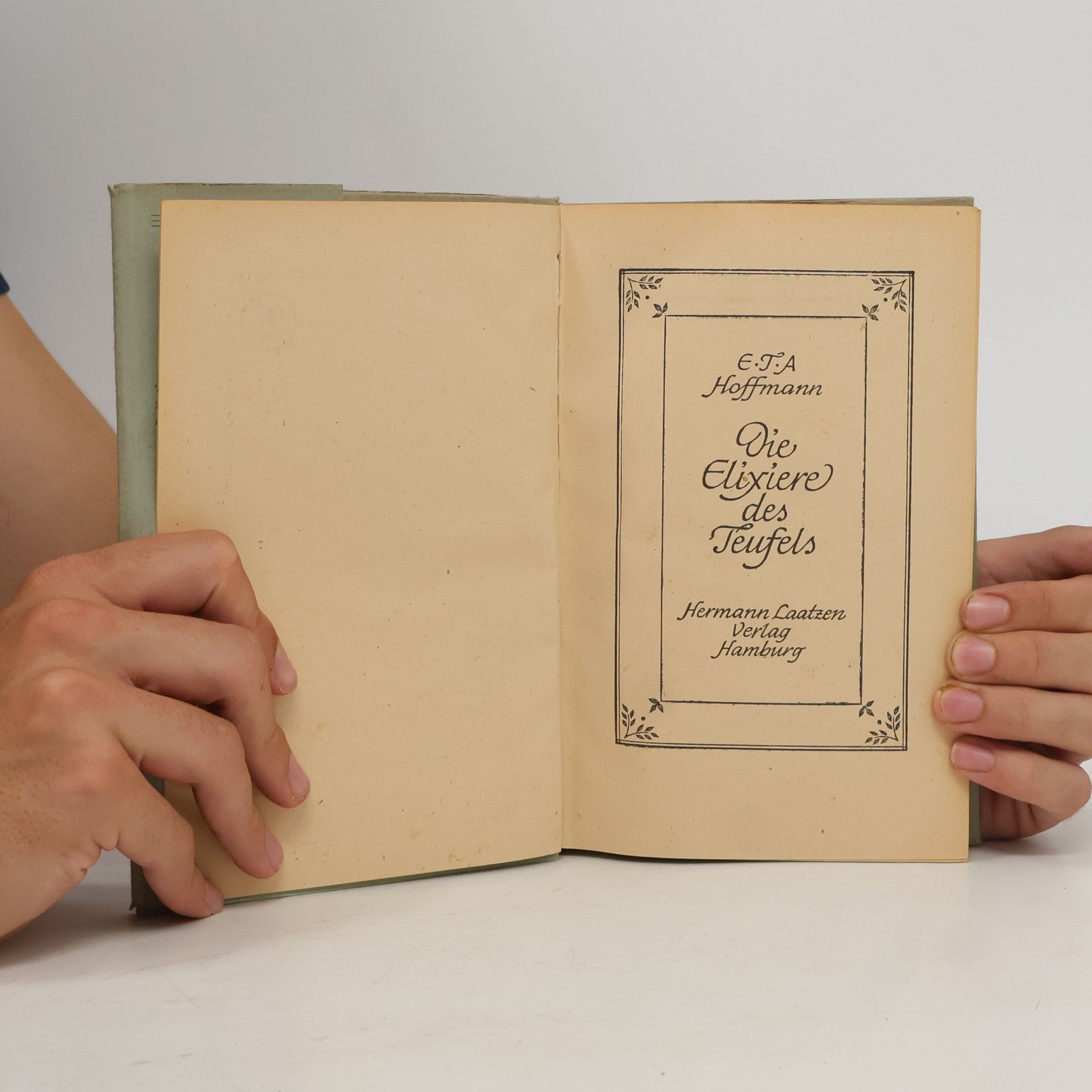 Ernst T. A. Hoffmann Die Elixiere des Teufels
