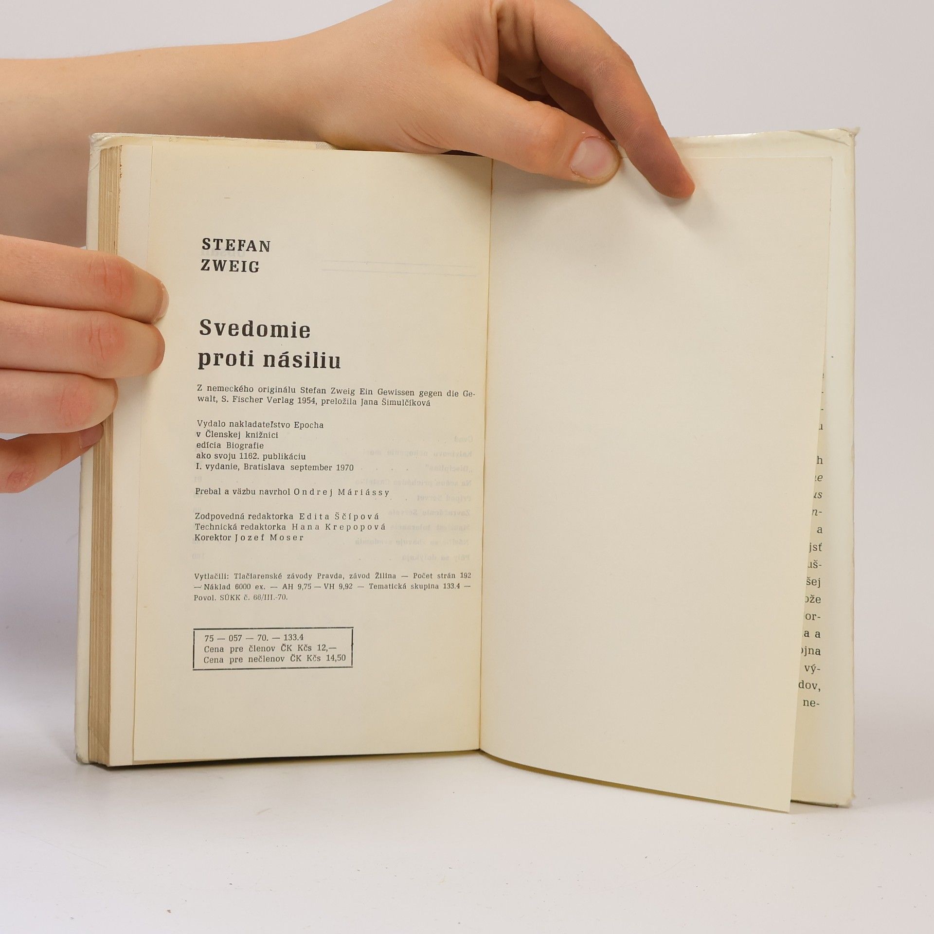 Stefan Zweig Svedomie proti násiliu