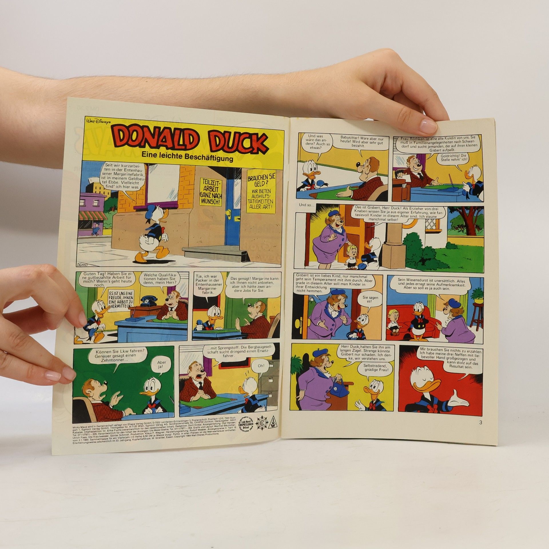 Collectif d'auteurs Micky Maus 16/1984
