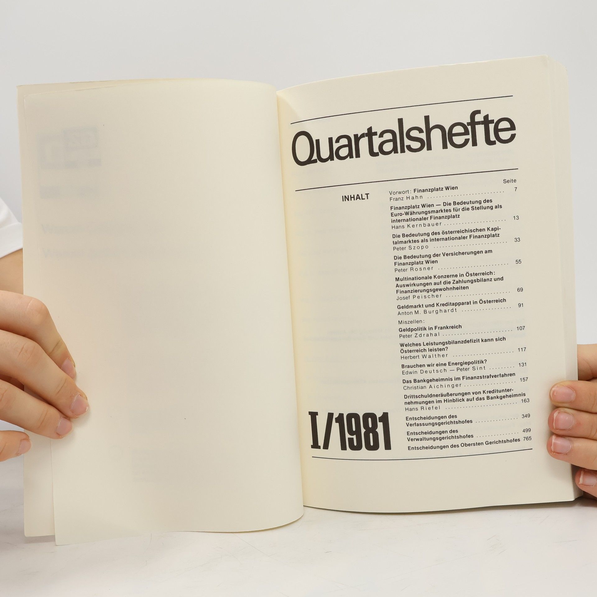 Autorenkollektiv Quartalshefte 1/81