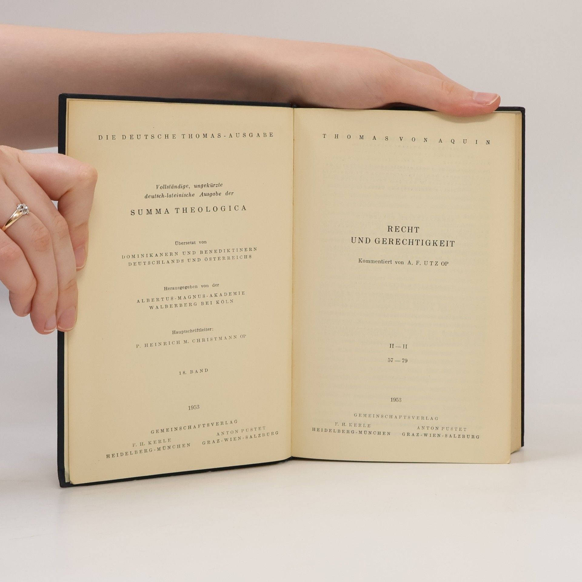 Thomas von Aquin Summa Theologica 18. II-II. 57-79