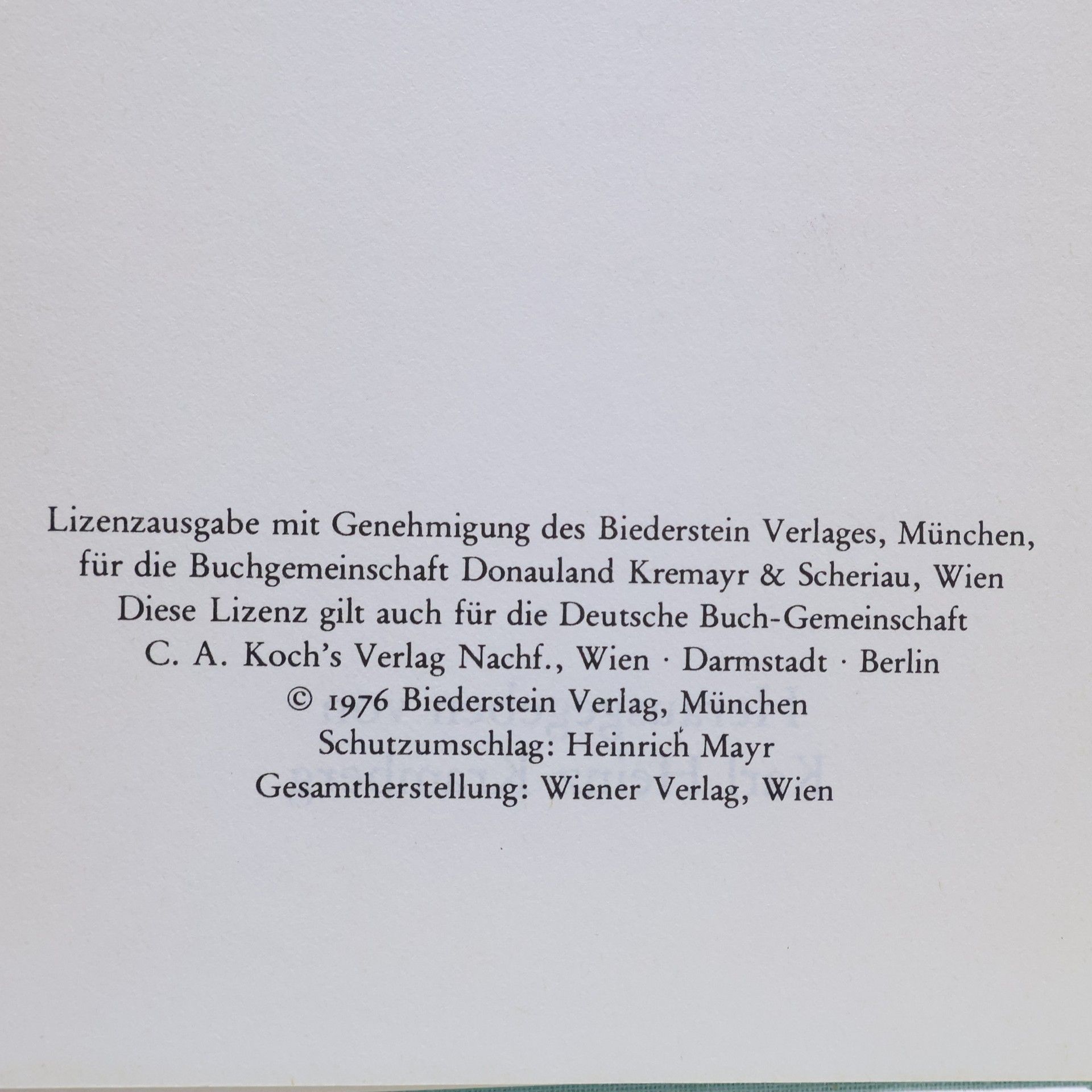 Heimito von Doderer Das Doderer-buch