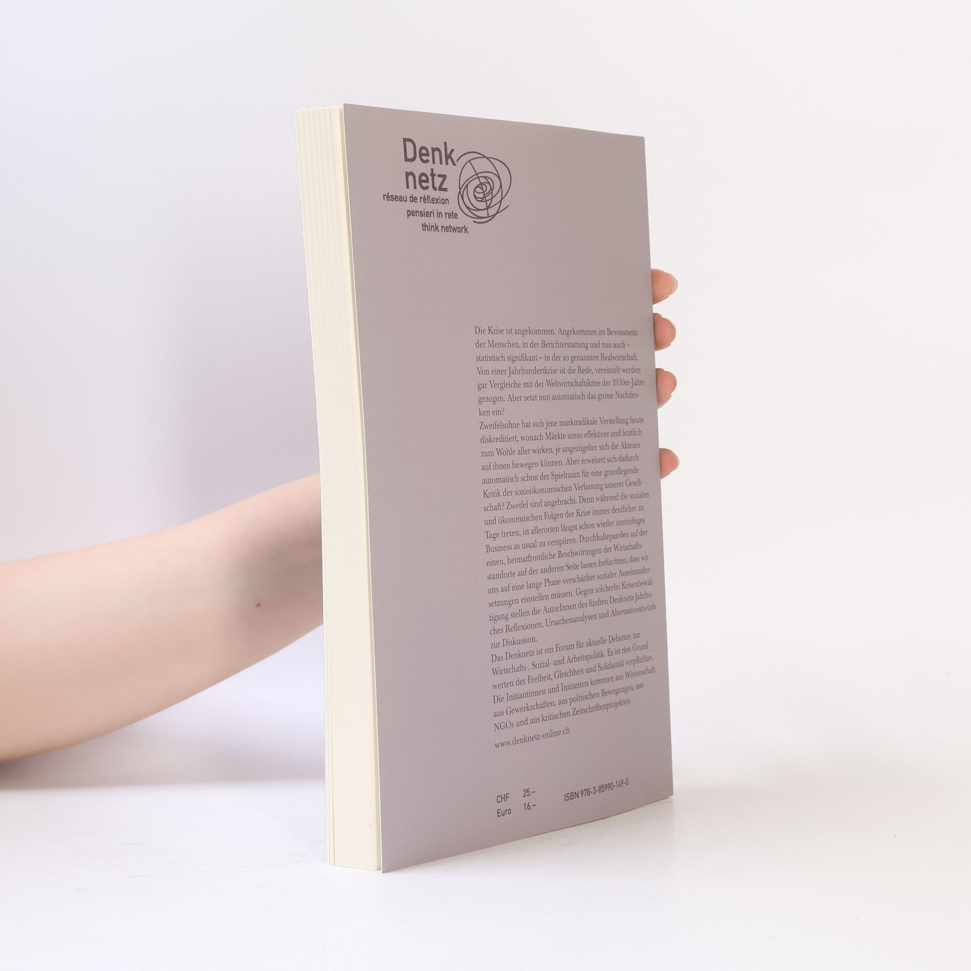 Vania Alleva Denk Netz Jahrbuch Cahier - 2009: Krise global, lokal, fundamental / Crise - globale, locale, fondamentale