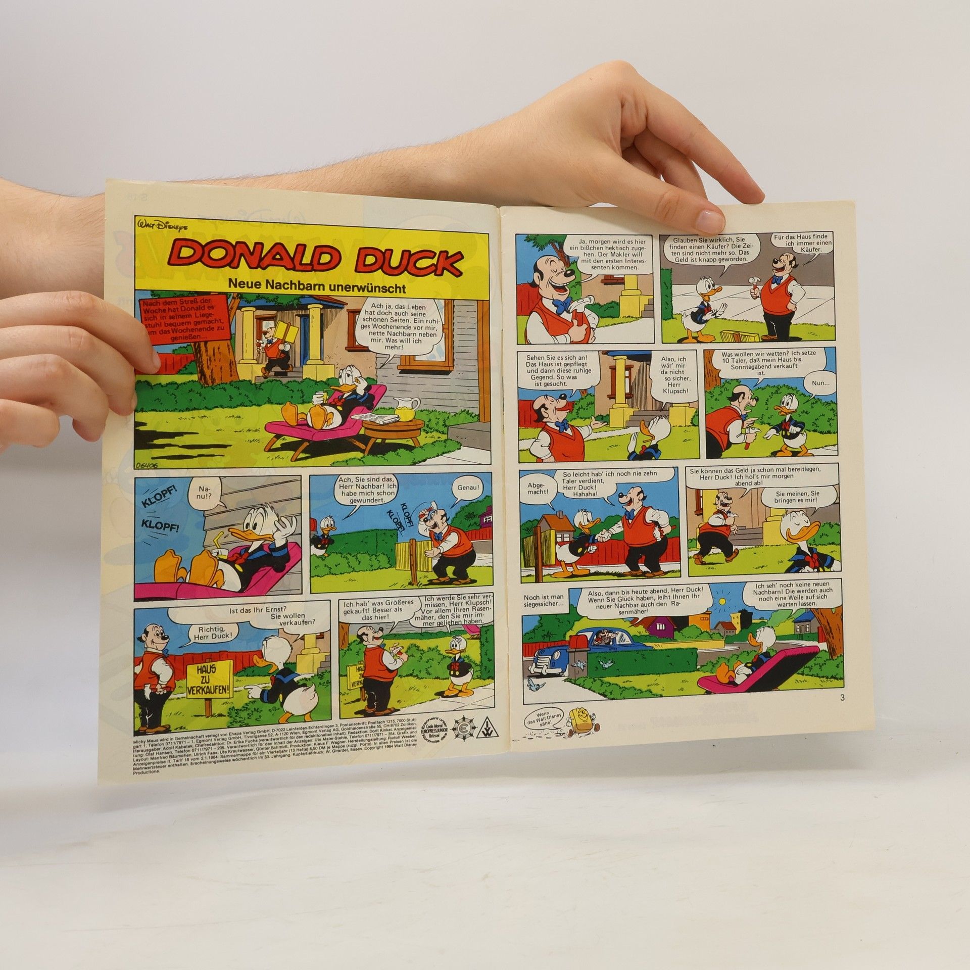 Collectif d'auteurs Micky Maus 37/1984